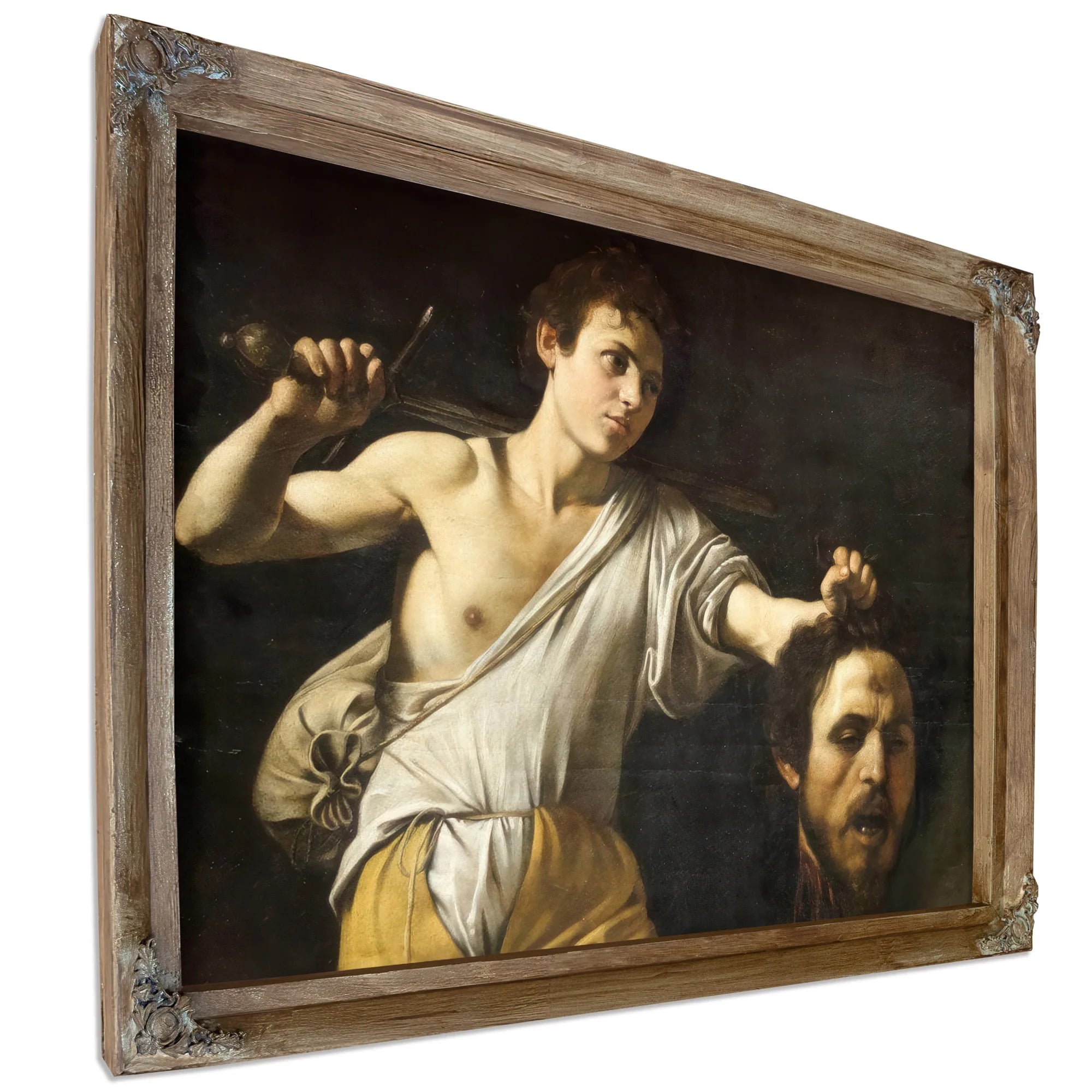 David With The Head Of Goliath By Caravaggio Fine Art Print