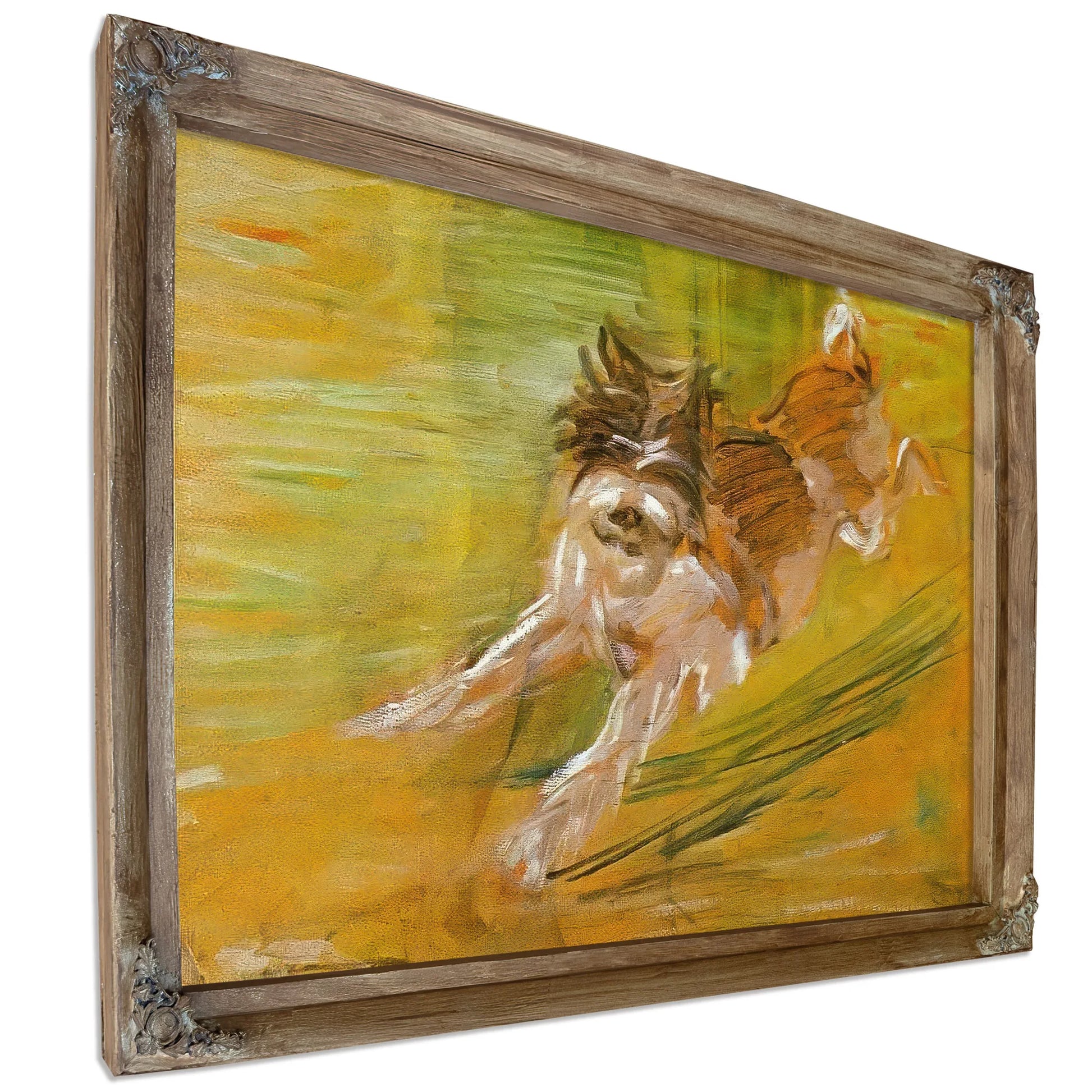 Jumping Dog Schlick By Franz Marc Fine Art Print
