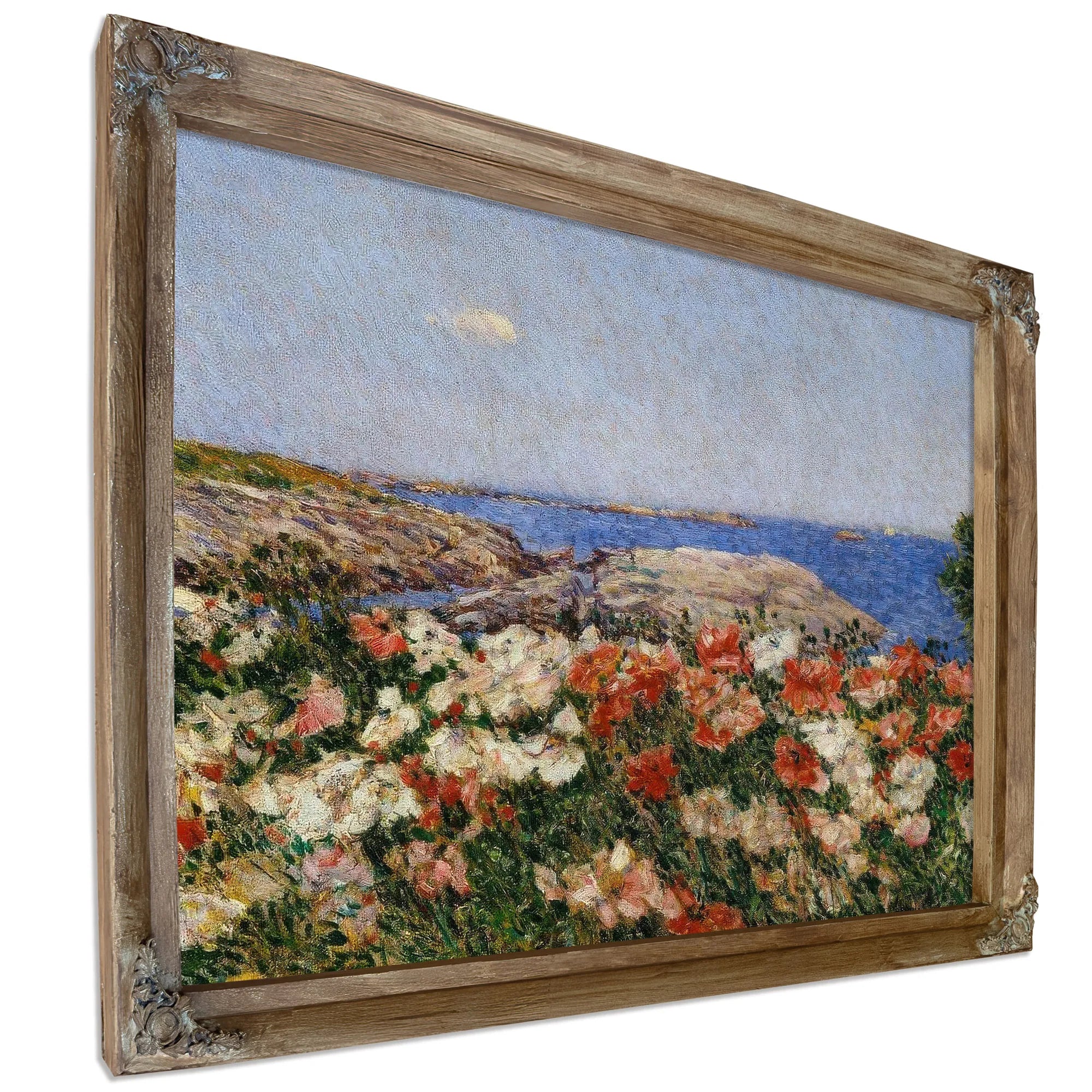 Poppies On The Isle Of Shoals By Childe Hassam Fine Art Print