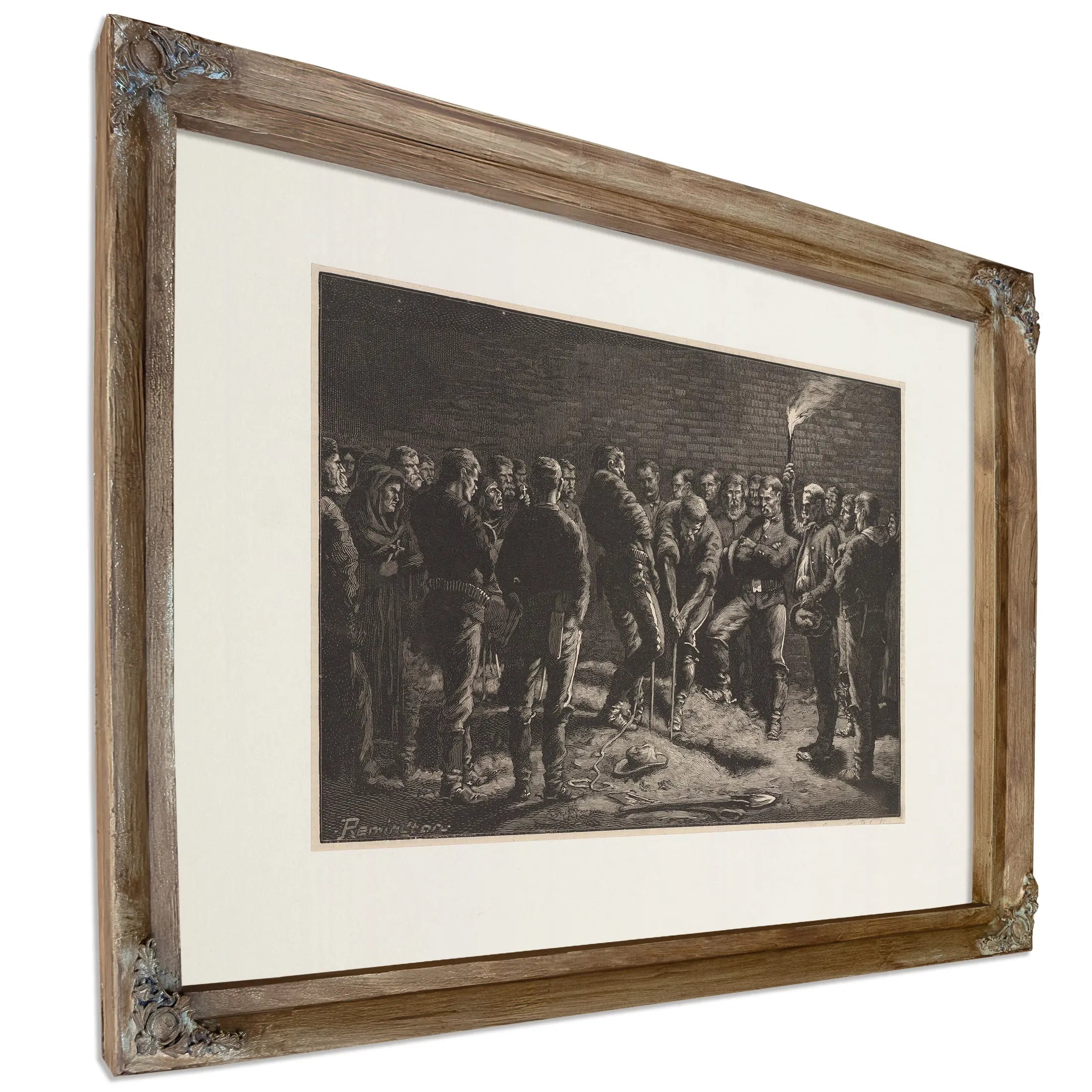The Apache Campaign Burial Of Hatfields Men by Frederic Remington