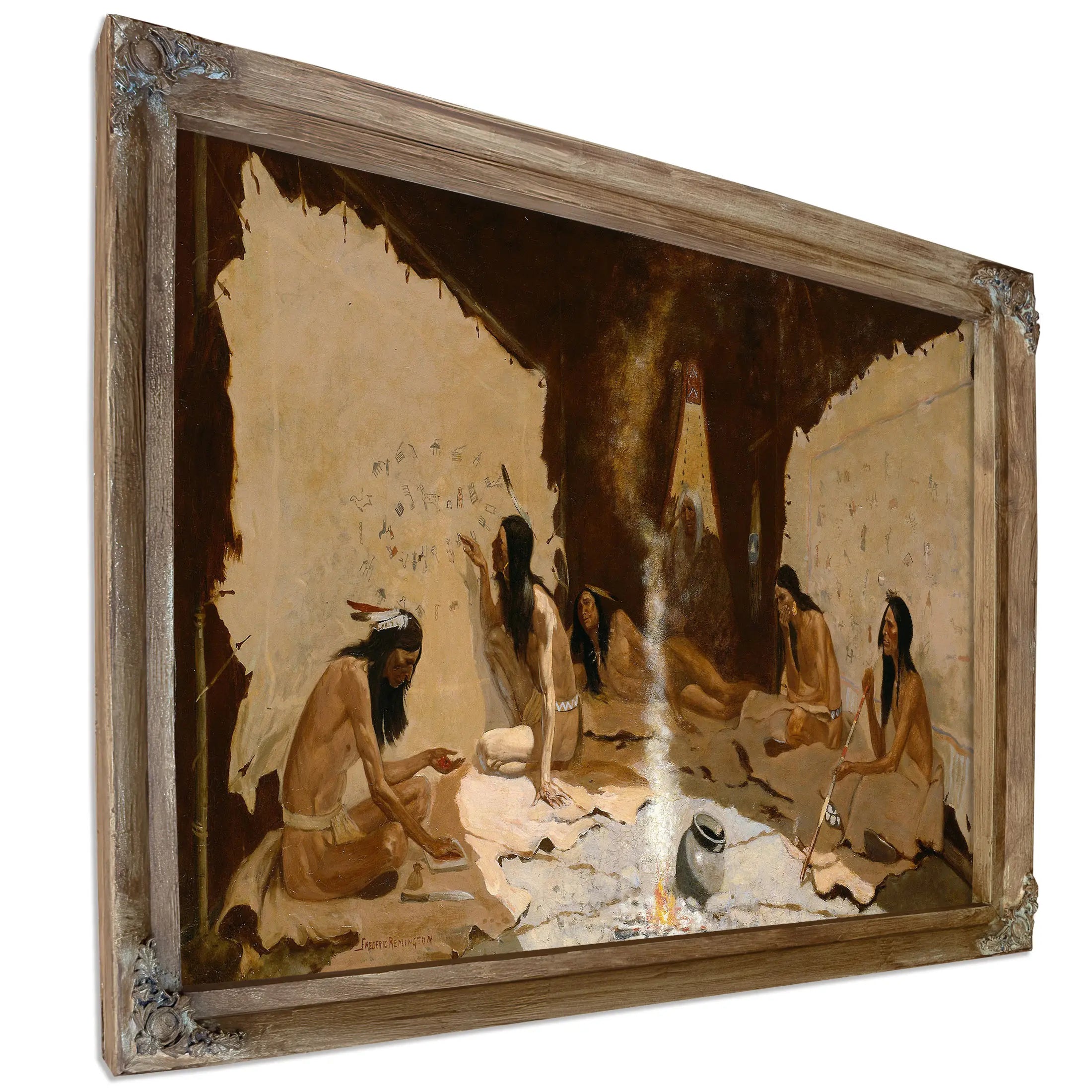 Historians Of The Tribe by Frederic Remington
