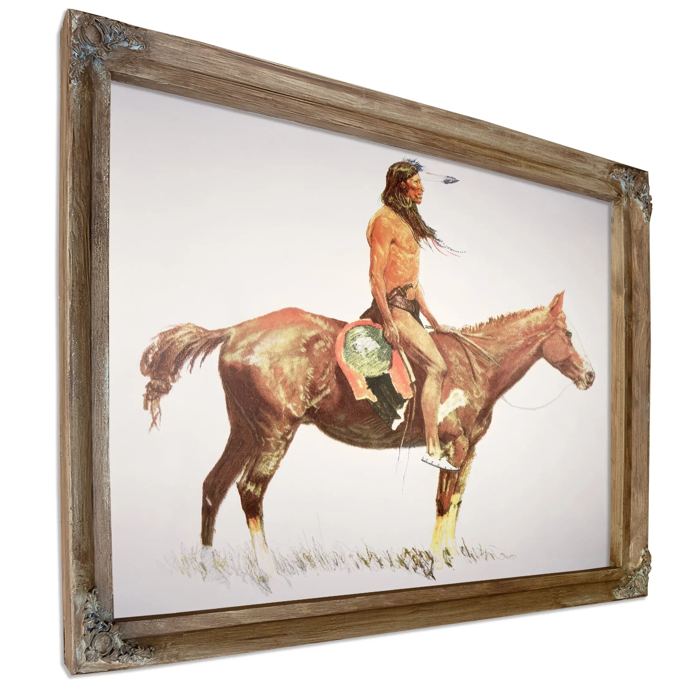 A Cheyenne Brave by Frederic Remington