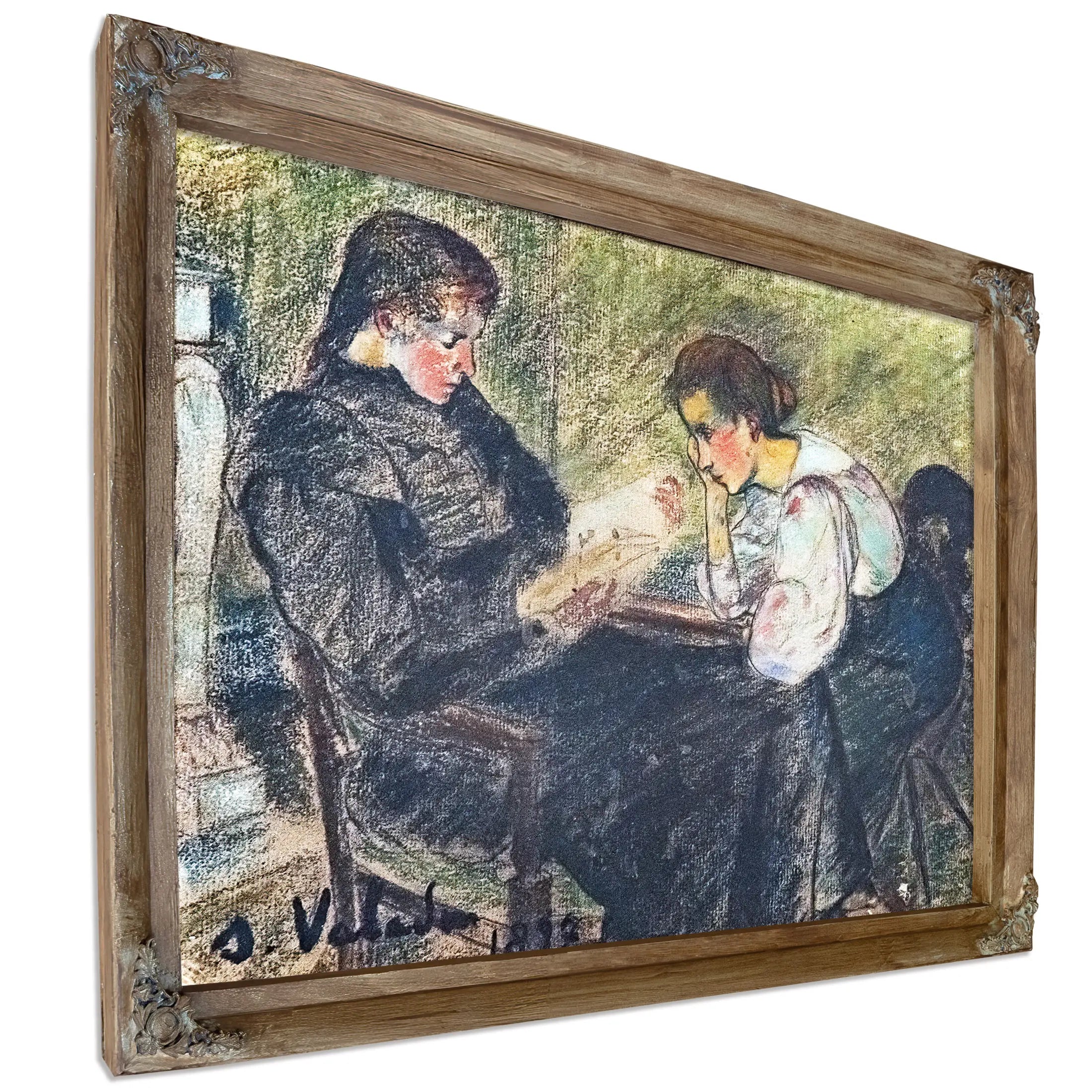 Deux Femmes Assises 1897 by Suzanne Valadon