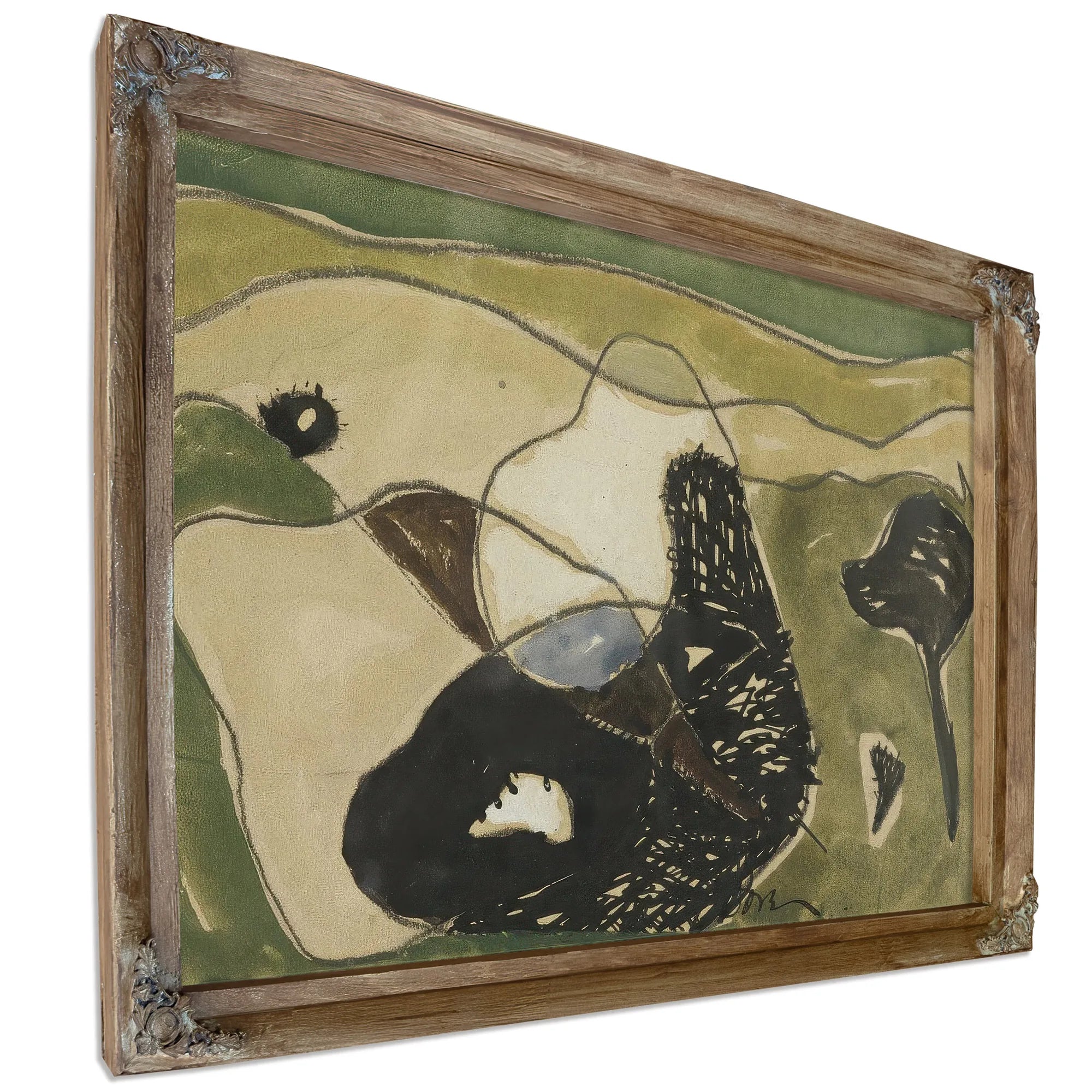 Cows In A Pasture By Arthur Dove Fine Art Print