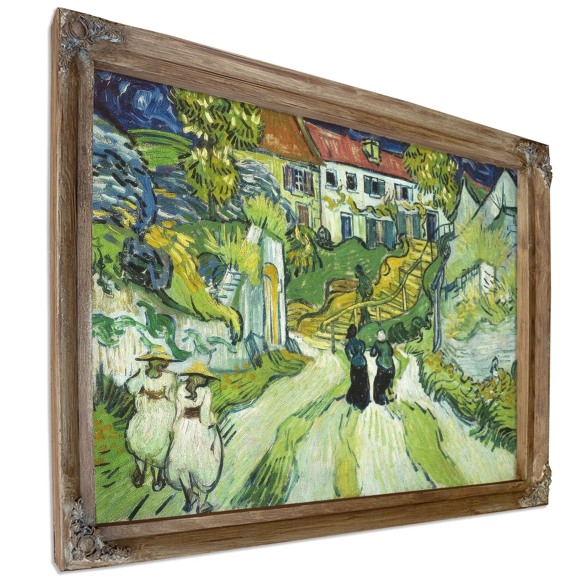 Stairway At Auvers 2 By Vincent Van Gogh Fine Art Print