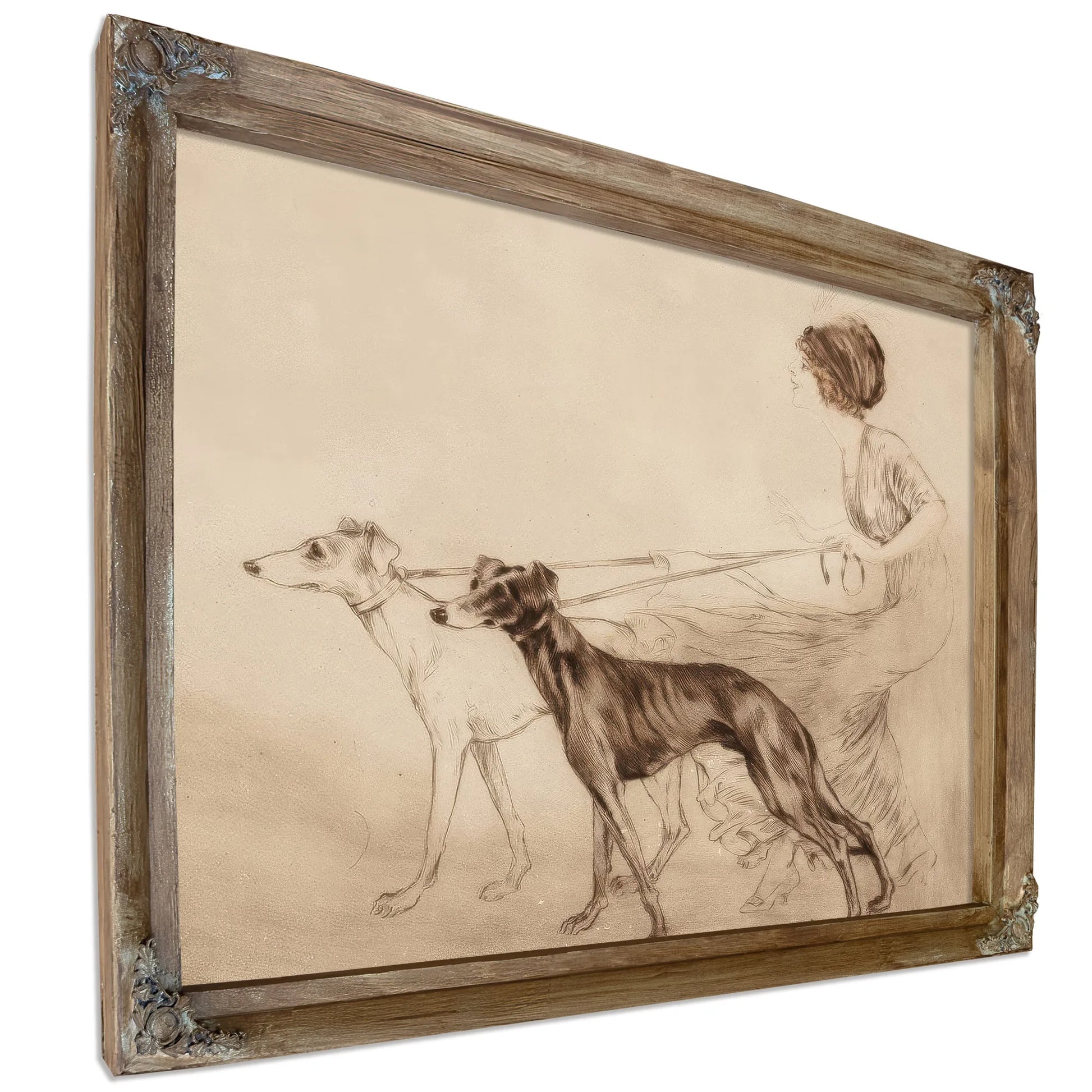 Premier Coursing 1913 By Louis Icart Fine Art Print