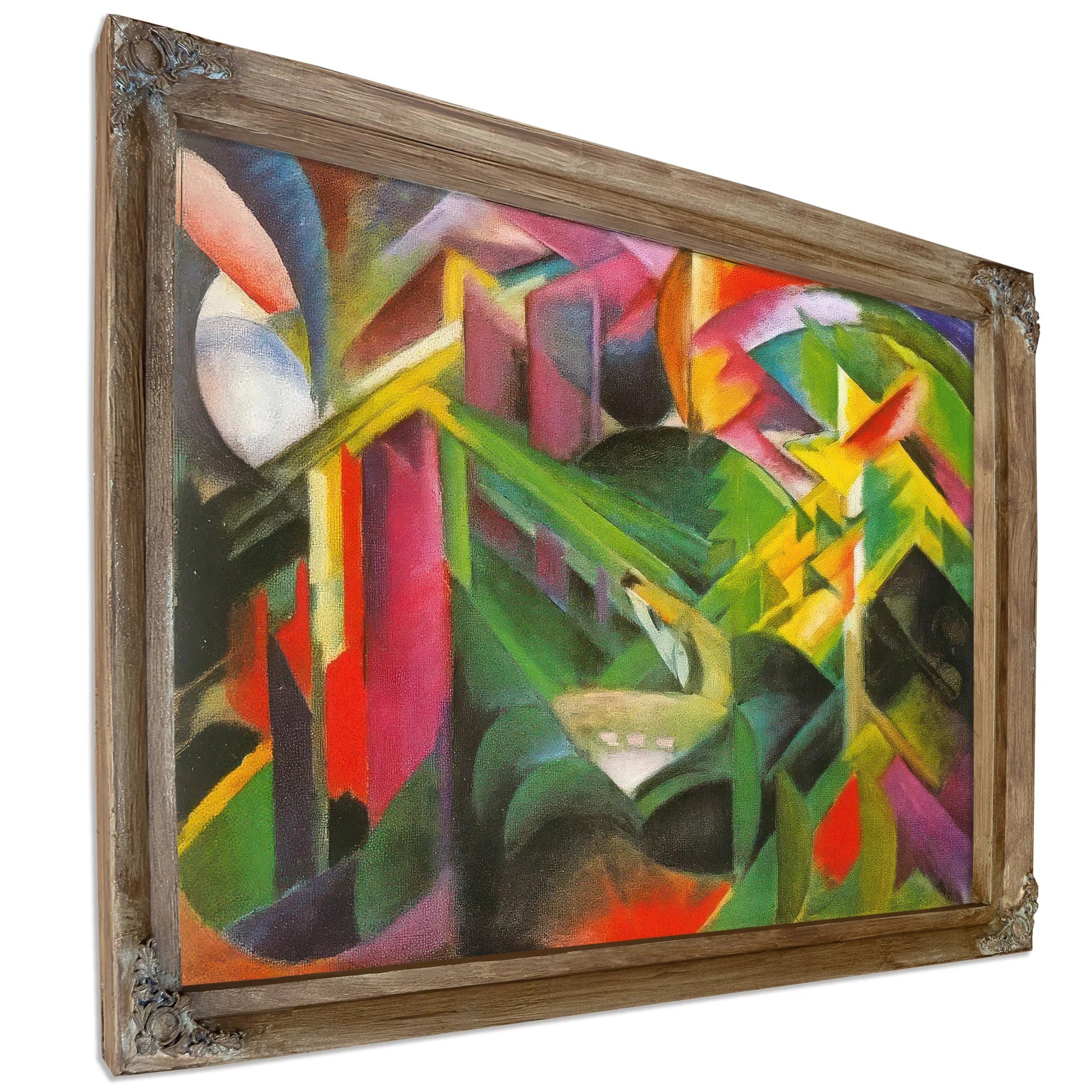 Deer In A Monastery Garden By Franz Marc Fine Art Print