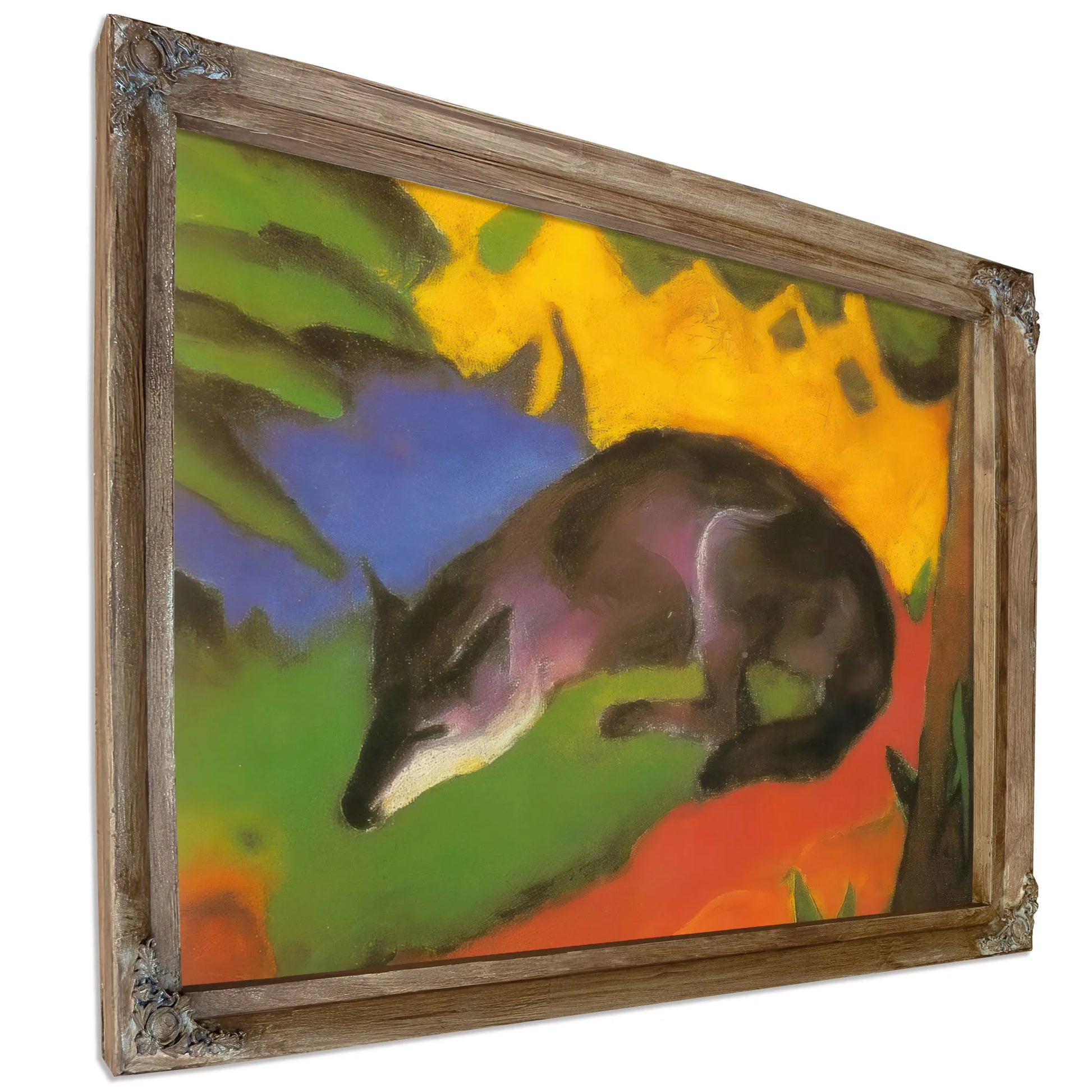 Blue Black Fox By Franz Marc Fine Art Print