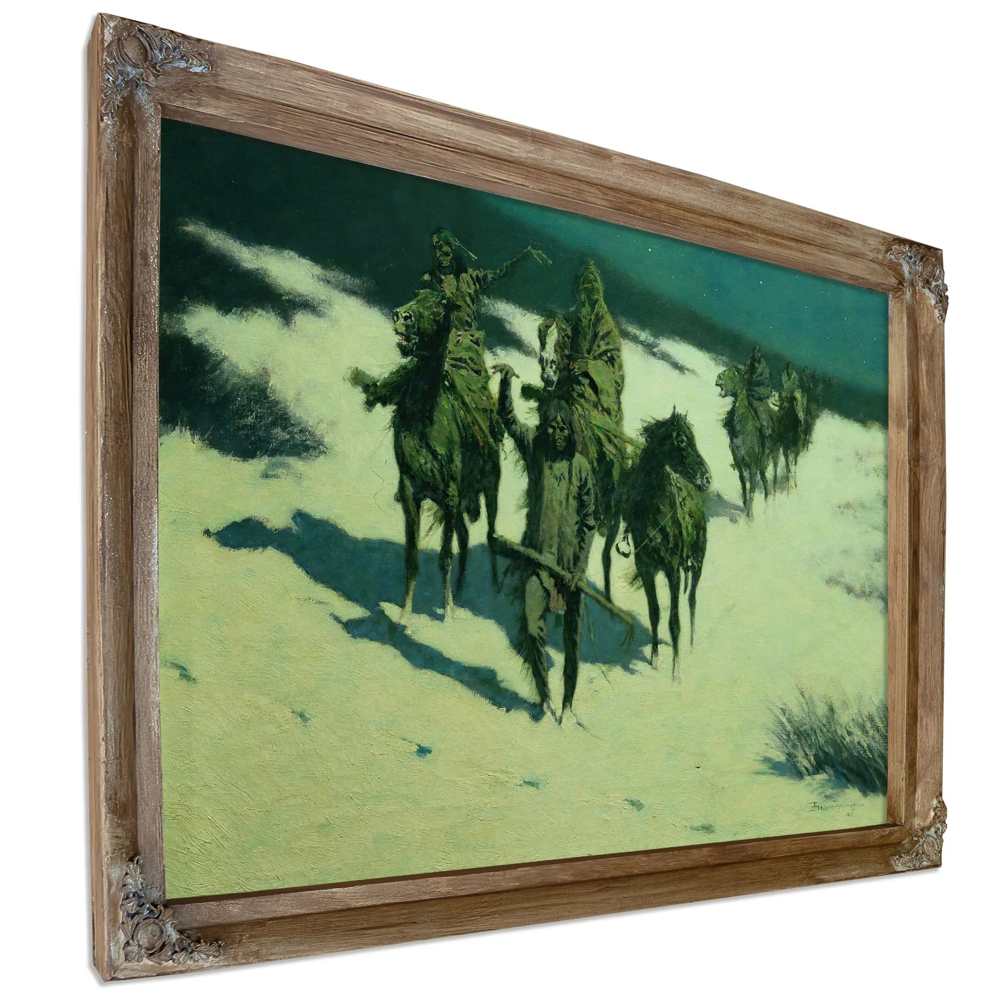 The Trail Of The Shod Horse by Frederic Remington