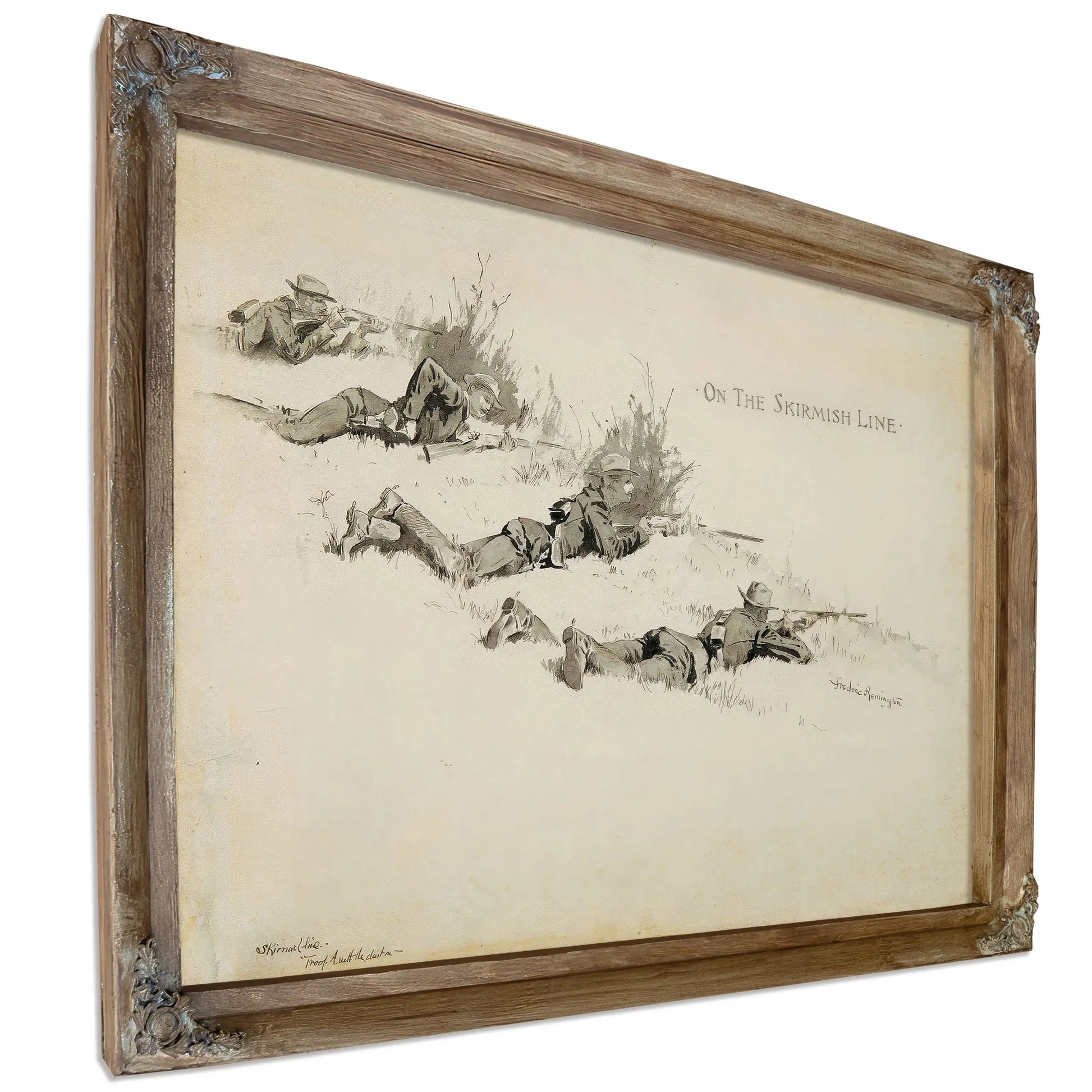 On The Skirmish Line by Frederic Remington
