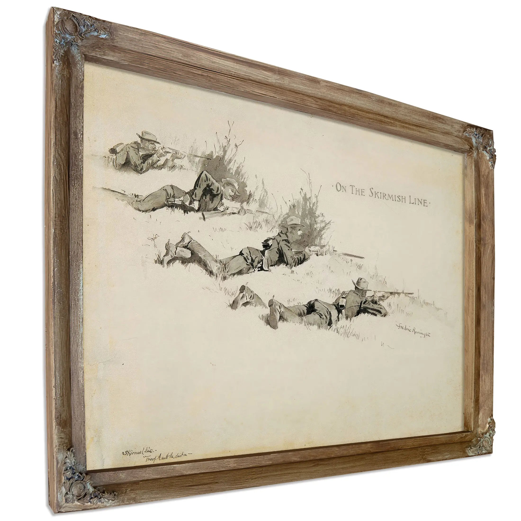 On The Skirmish Line by Frederic Remington