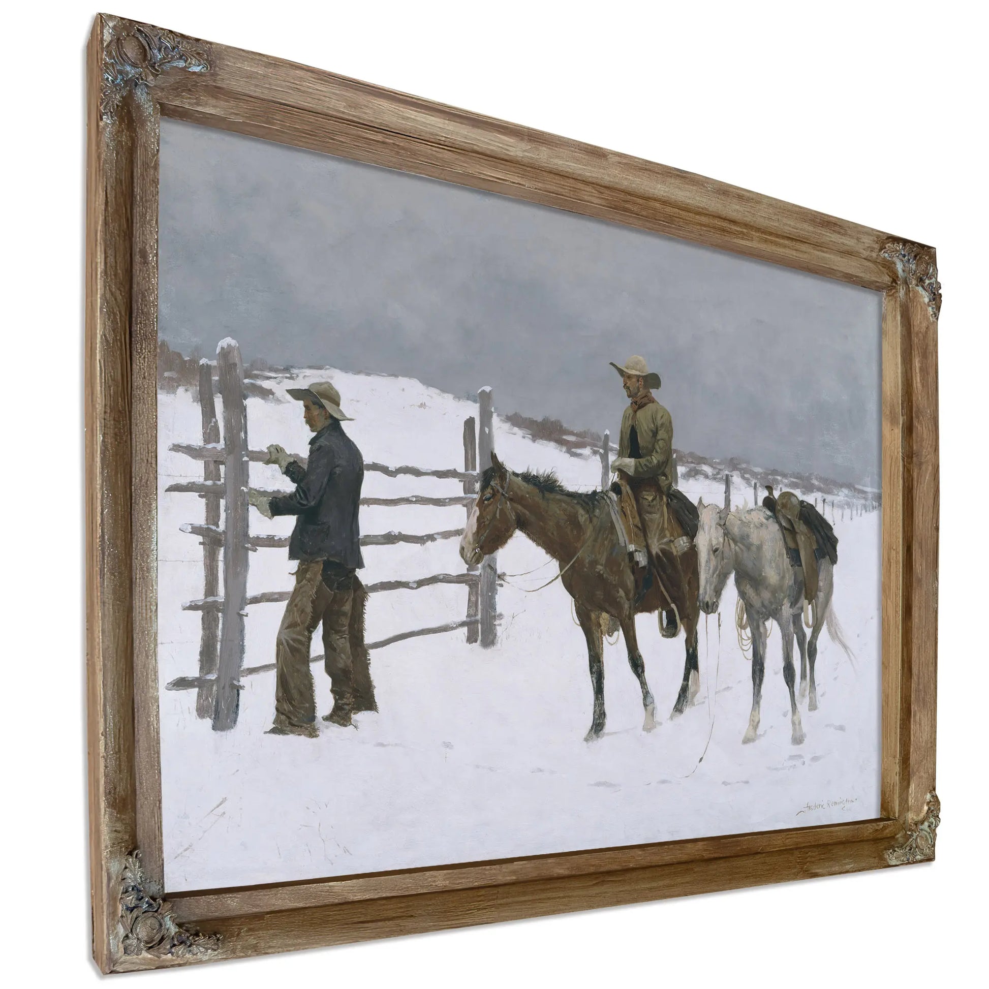 The Fall Of The Cowboy By Frederic S Remington  by Frederic Remington