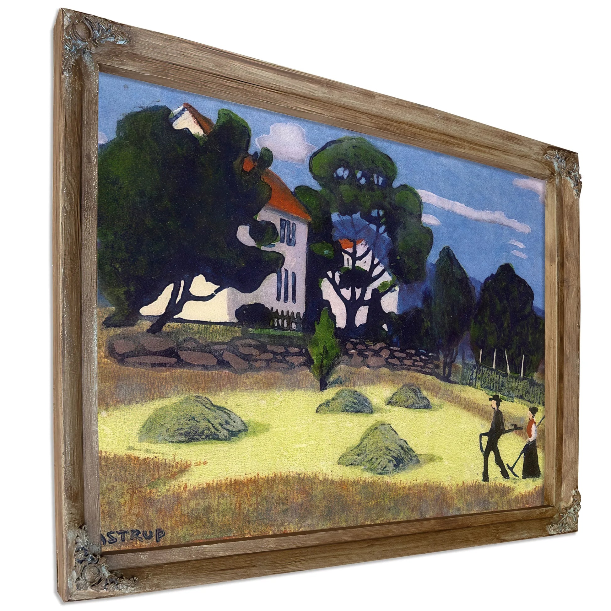 Home From Work 1 By Nicolai Astrup Fine Art Print