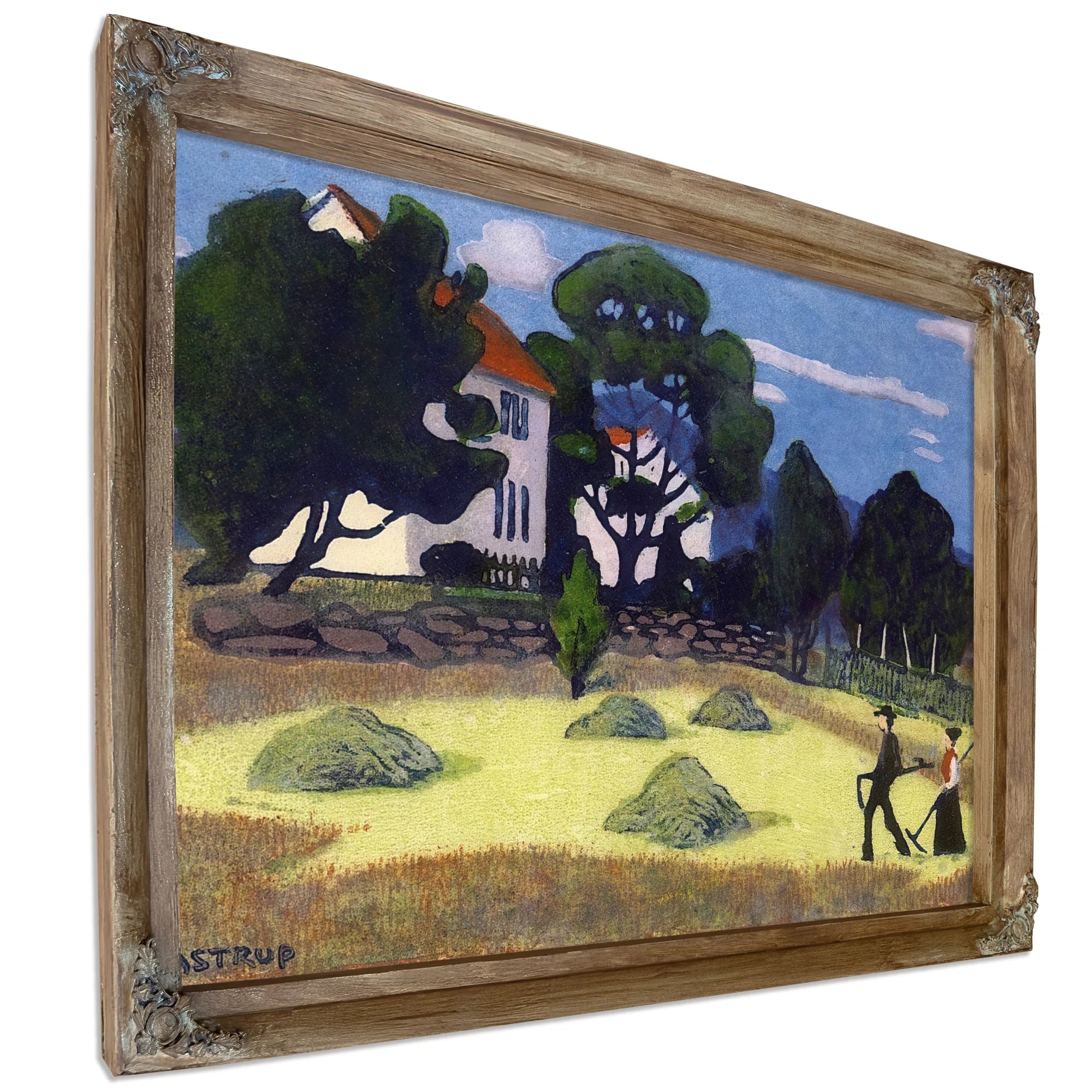 Home From Work 1 By Nicolai Astrup Fine Art Print