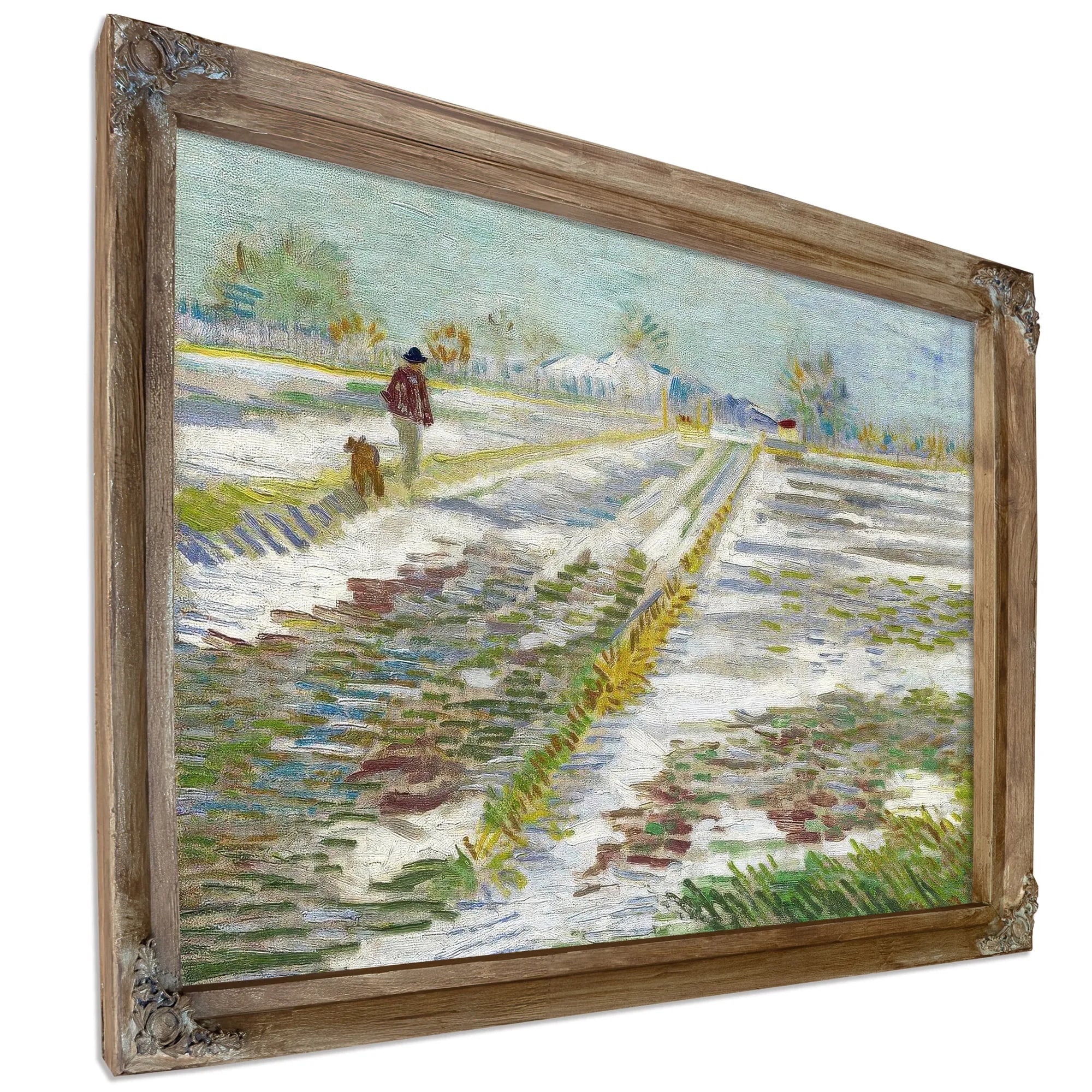 Landscape With Snow (Paysage Enneige) By Vincent Van Gogh Fine Art Print