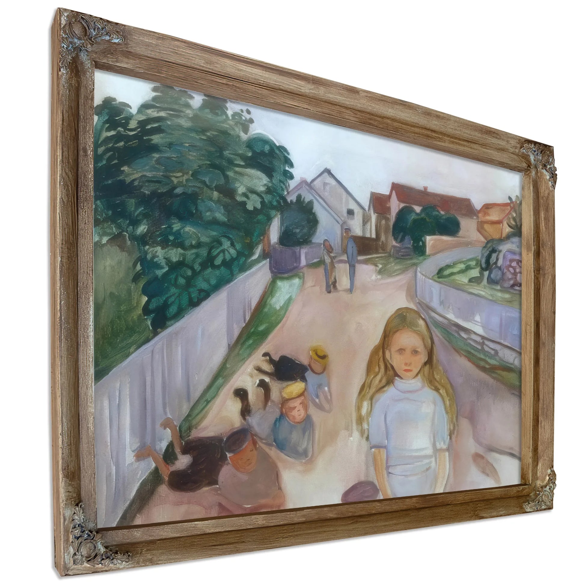 Sreet In Asgardstrand1902 By Edvard Munch Fine Art Print