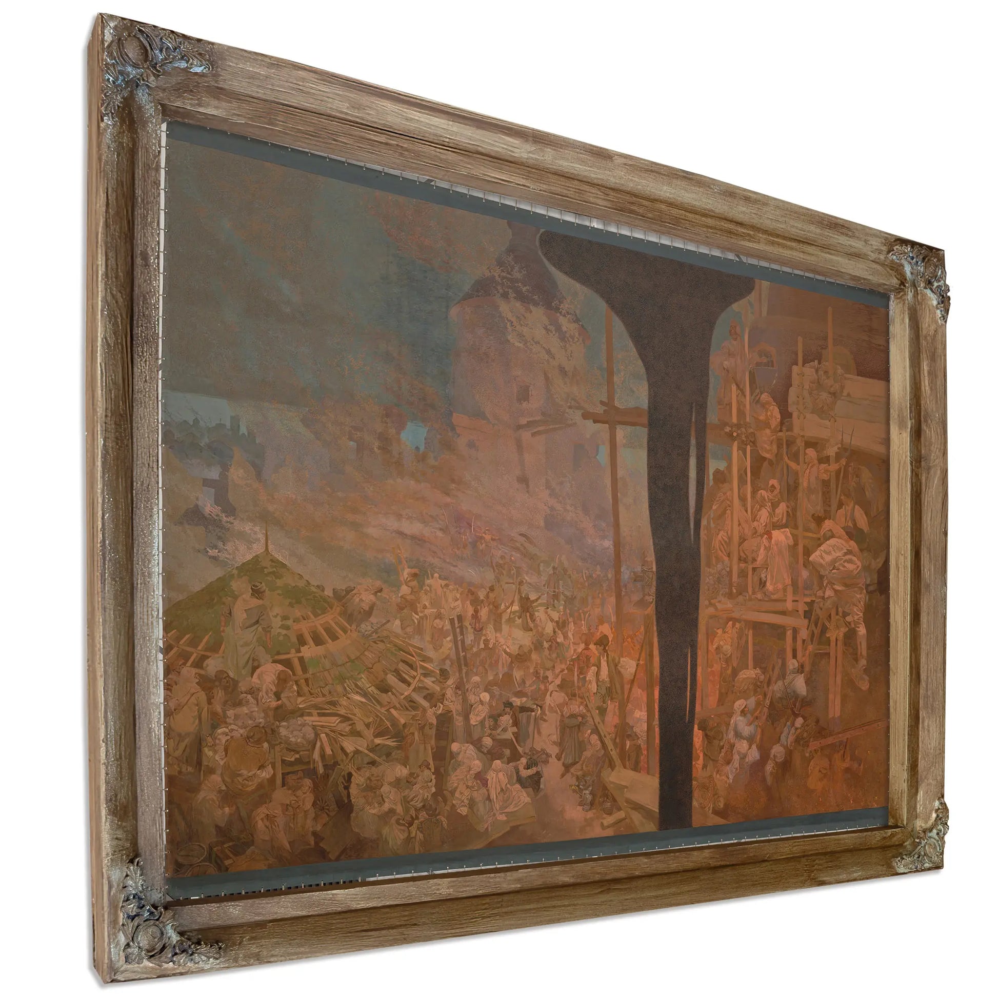 The Defence Of Szigetvar Against The Turks By Nikola Iv Zrinski by Alphonse Mucha