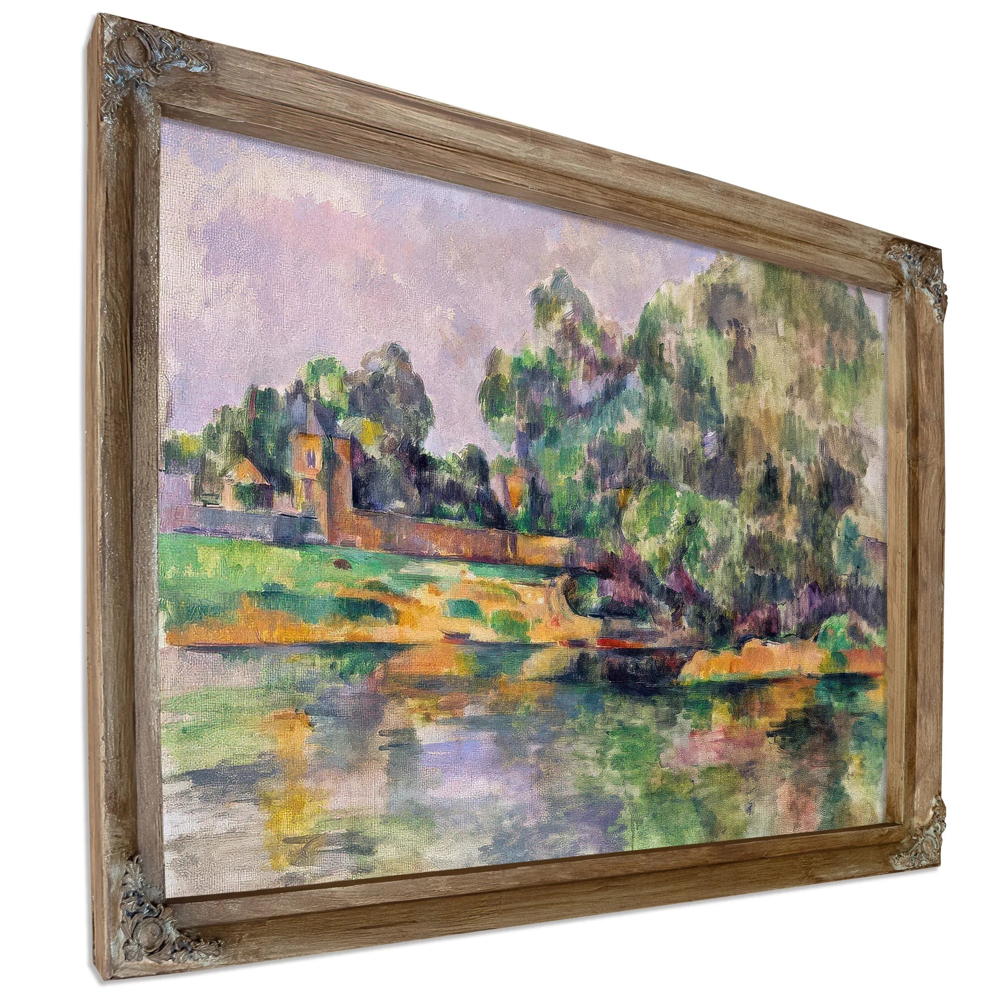 Riverbank By Paul Cezanne Fine Art Print