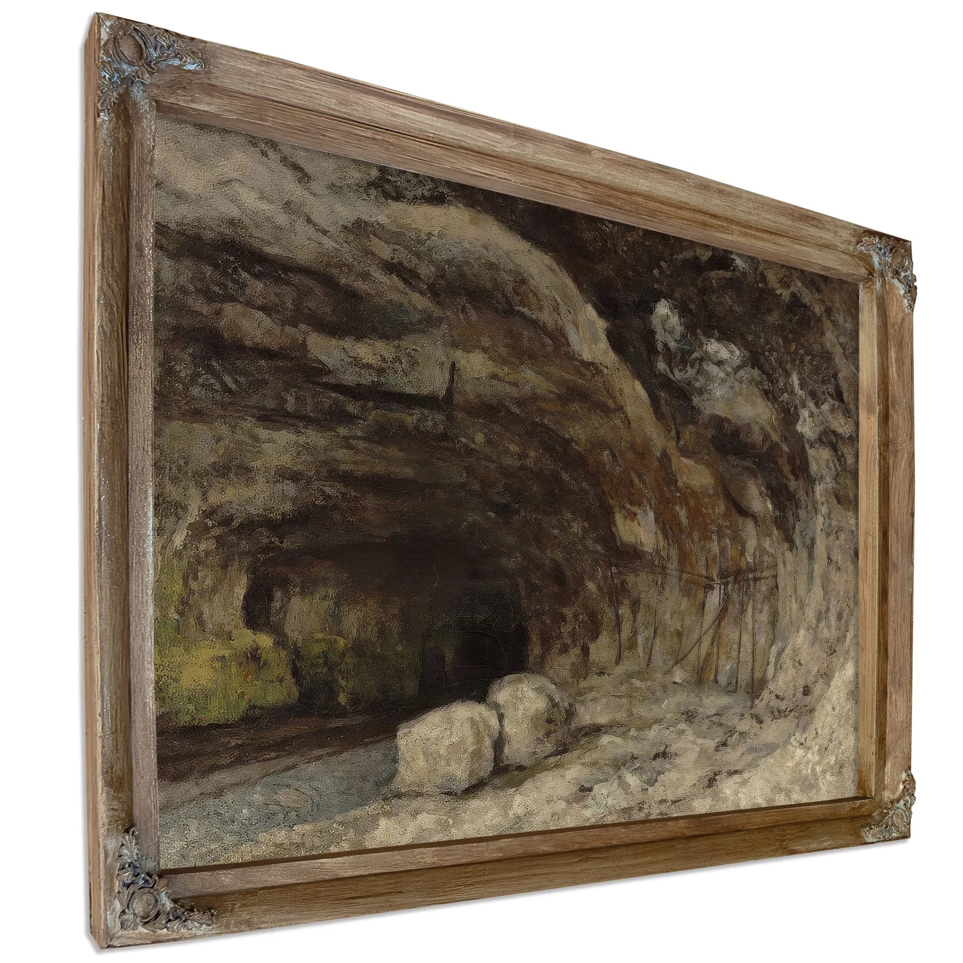 Grotto Of Sarrazine Near Nans Sous Sainte Anne By Jean Desire Gustave Courbet Fine Art Print