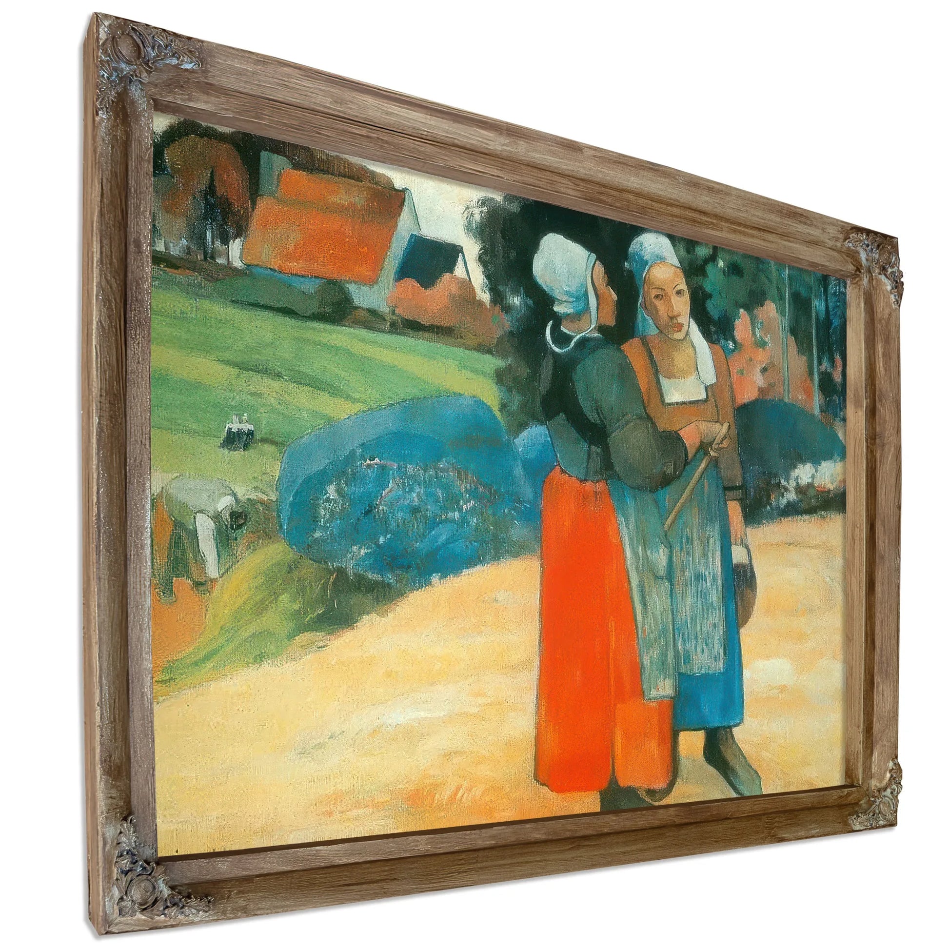 Breton Peasant Women By Paul Gauguin Fine Art Print