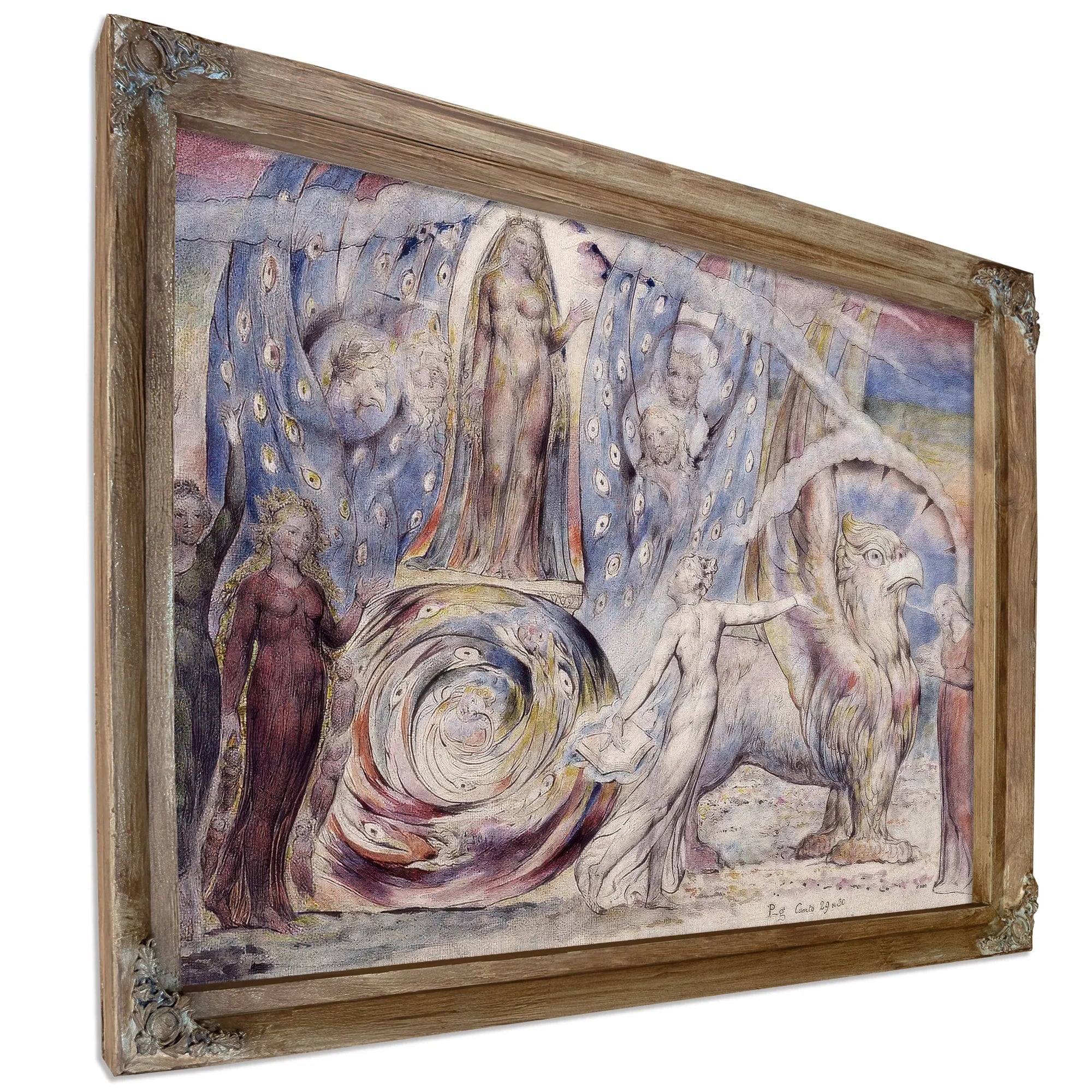 Beatrice Addressing Dante from the Car 1824-7 By William Blake Fine Art Print