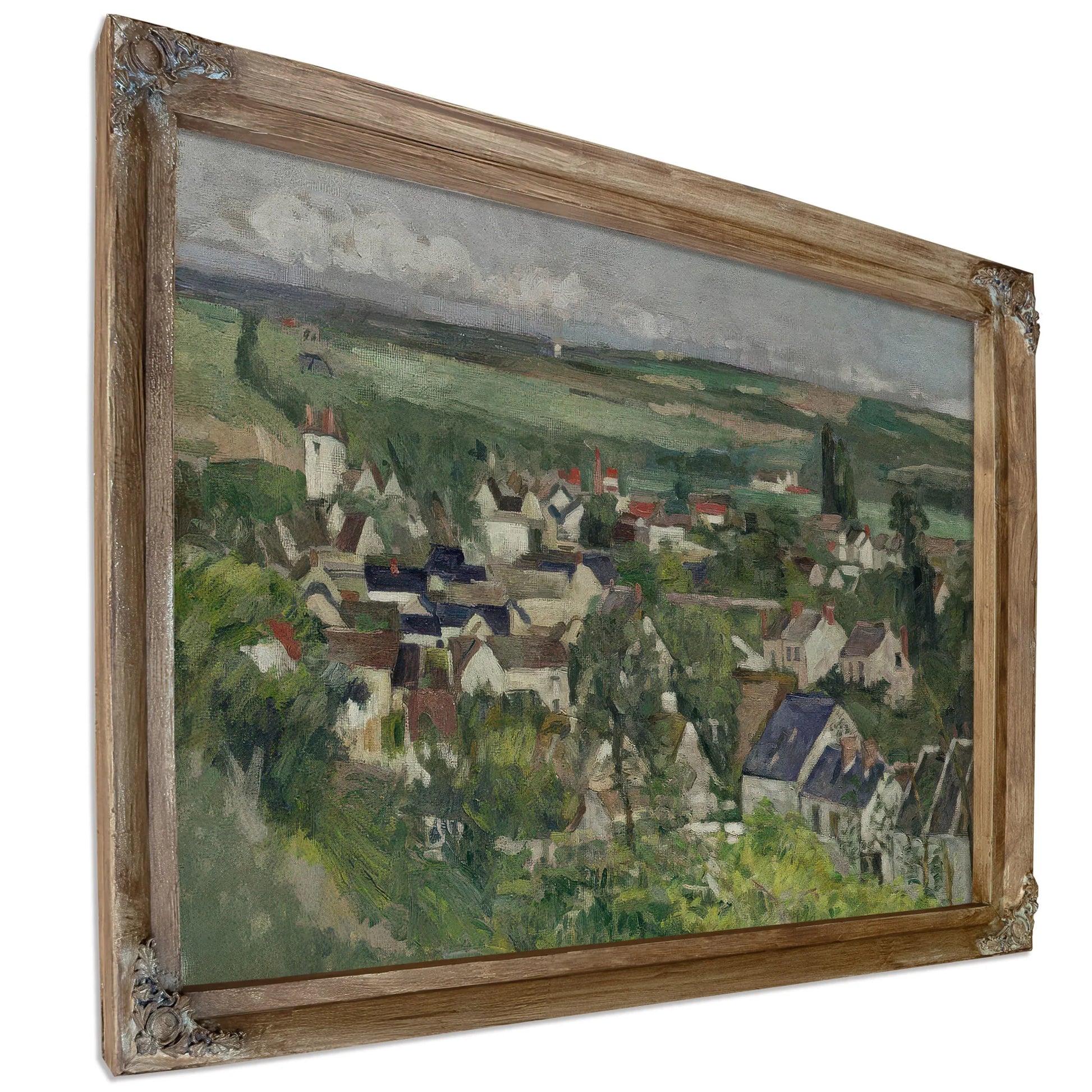 Auvers Panoramic View By Paul Cezanne Fine Art Print