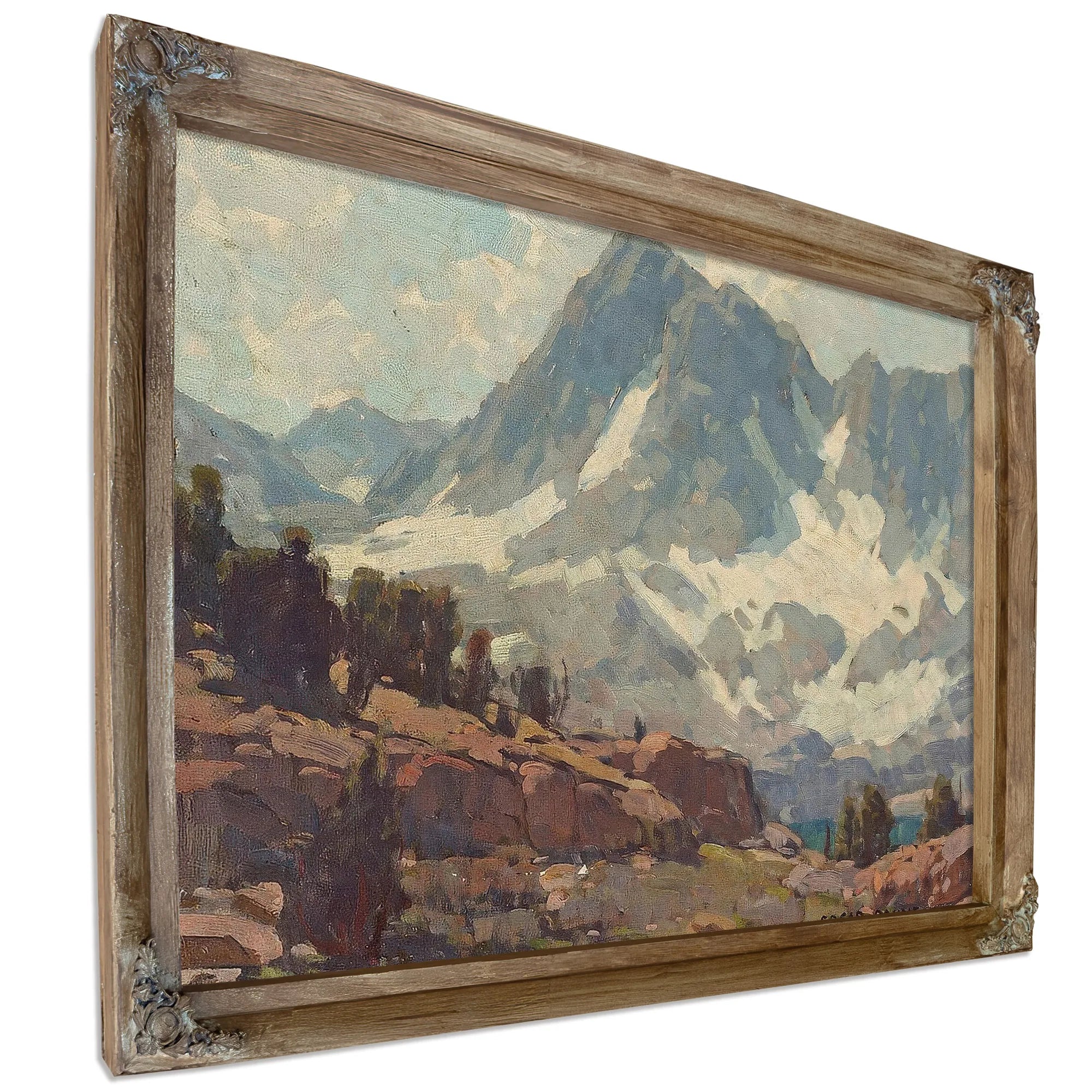Sierra Glaciers And Lake By Edgar Payne Fine Art Print
