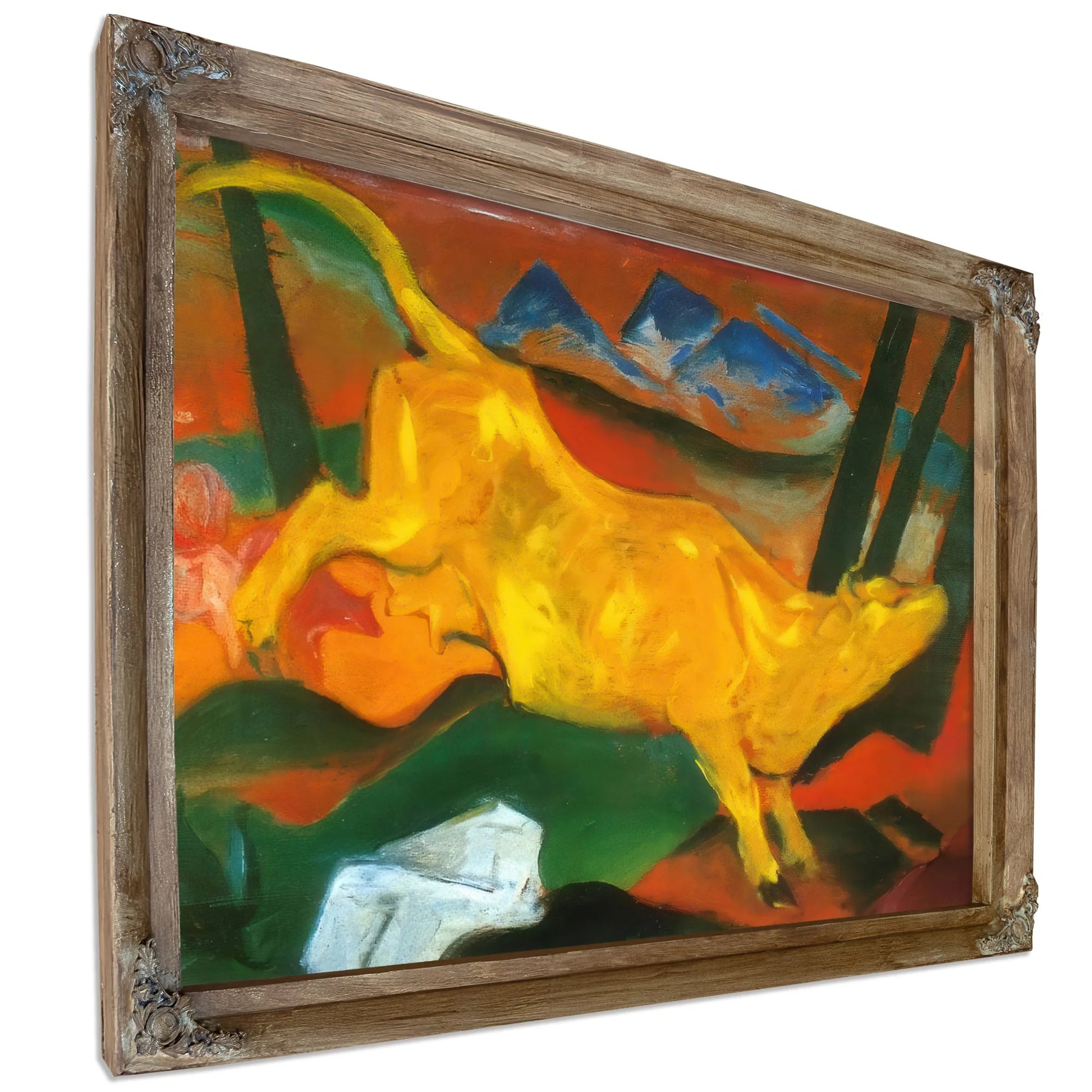 Yellow Cow By Franz Marc Fine Art Print