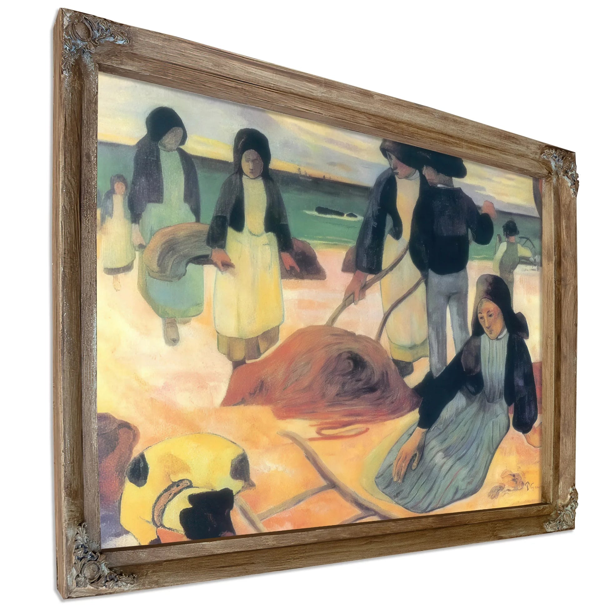 Wrack Collectors By Paul Gauguin Fine Art Print