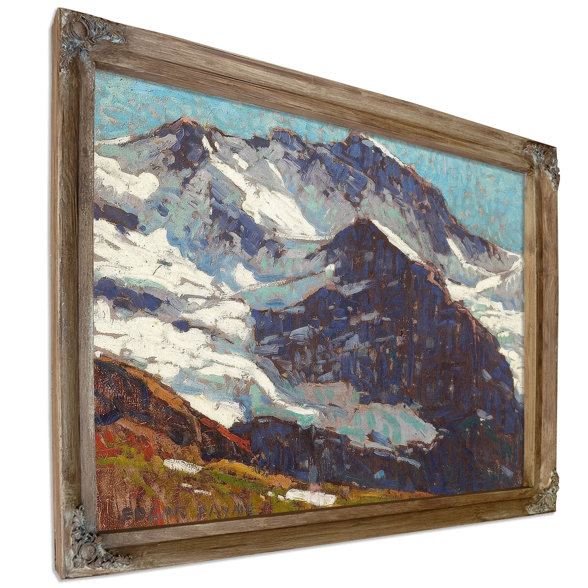 Snow Covered Peaks By Edgar Payne Fine Art Print