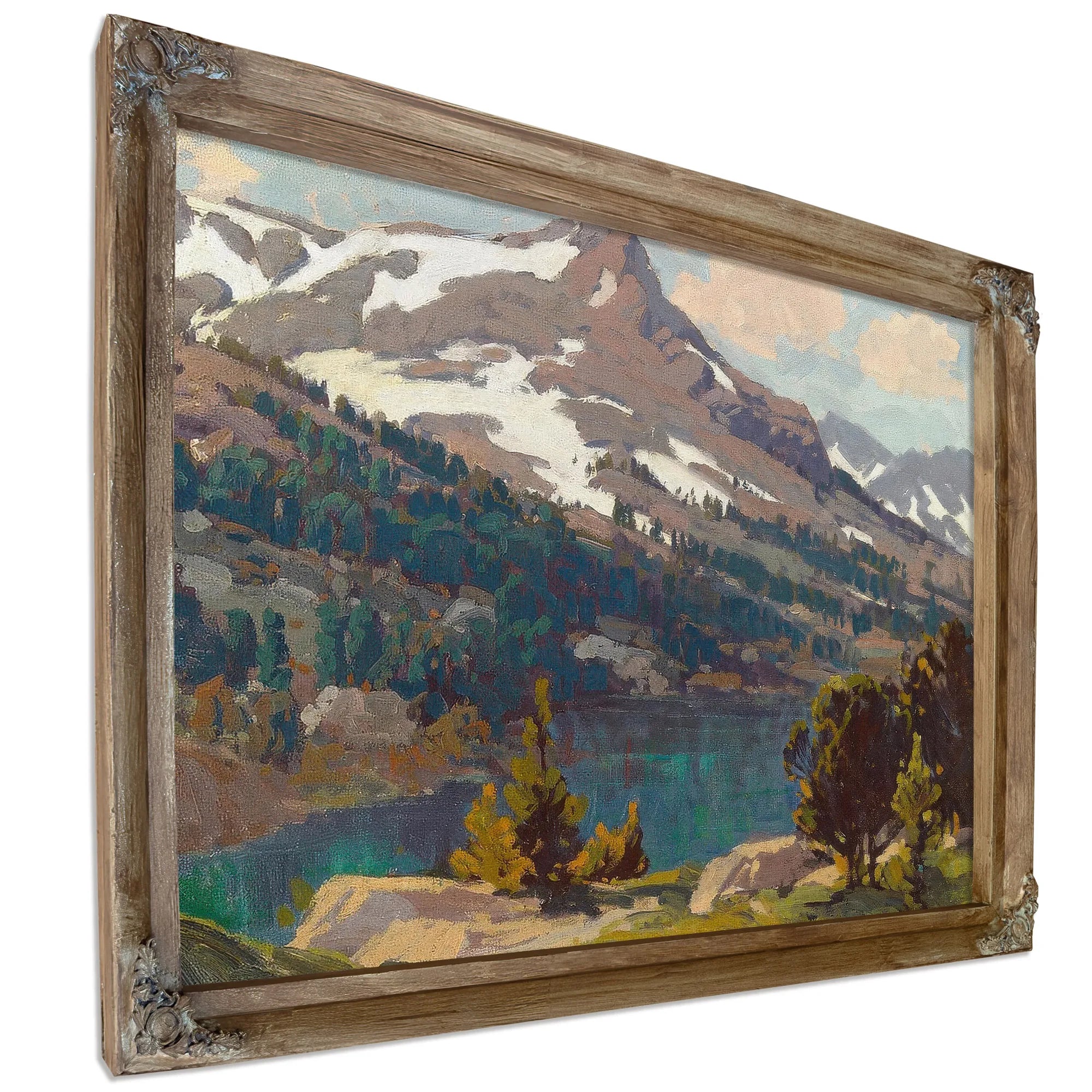 Sierra Lake And Glaciers By Edgar Payne Fine Art Print