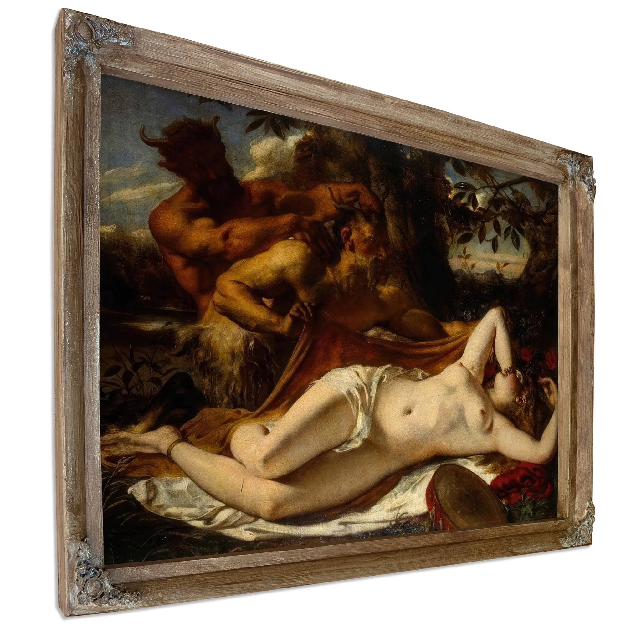 Sleeping Nymphs And Satyrs By William Etty Fine Art Print