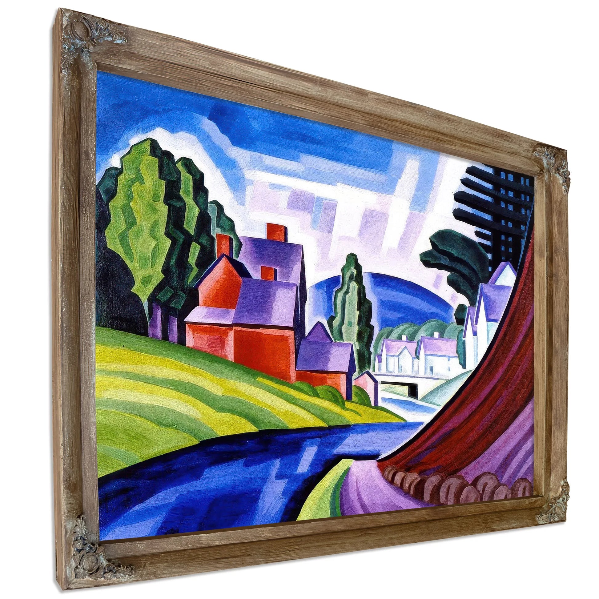 Space Motive A New Jersey Valley (Wharton) By Oscar Bluemner Fine Art Print