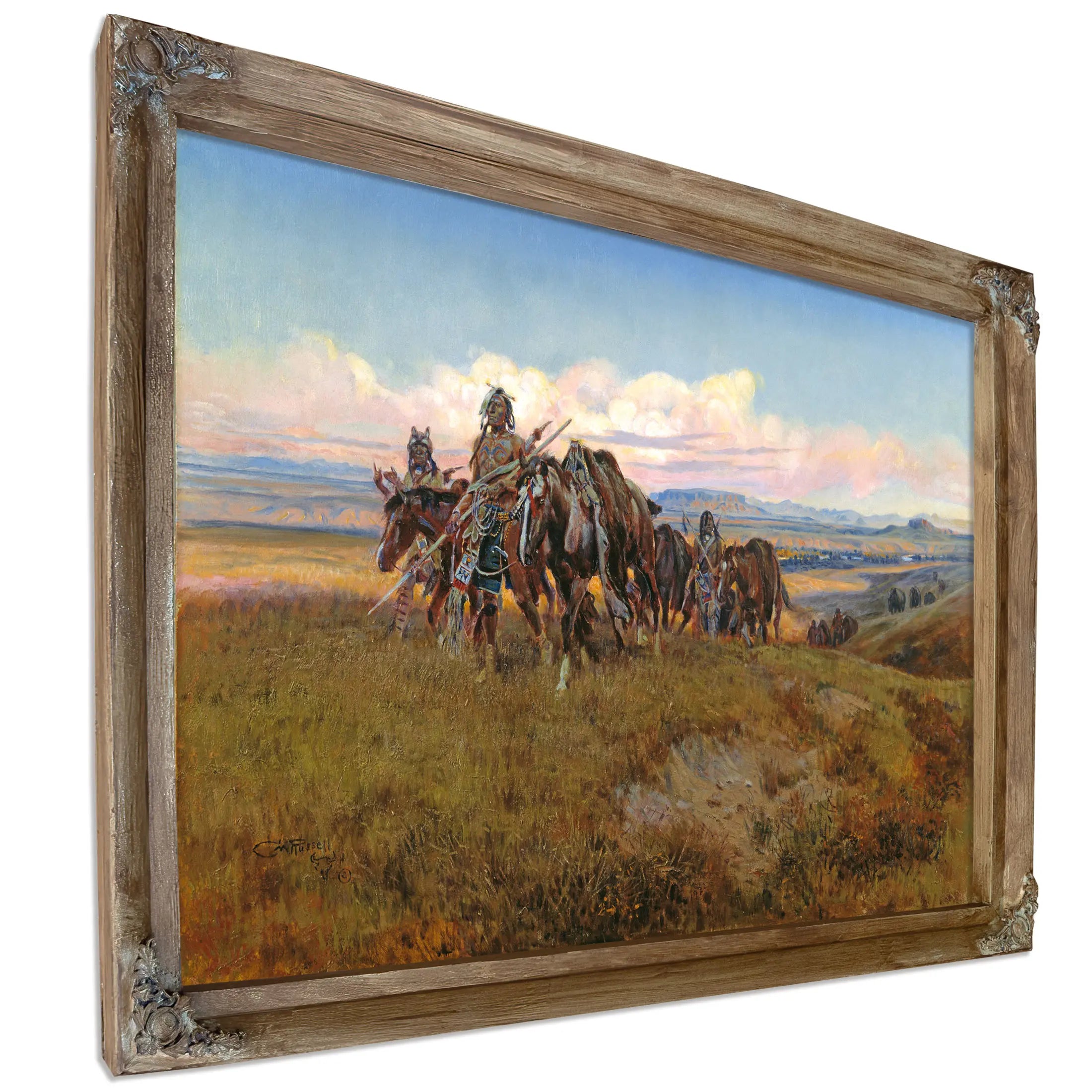 In The Enemy S Country by Charles Marion Russell