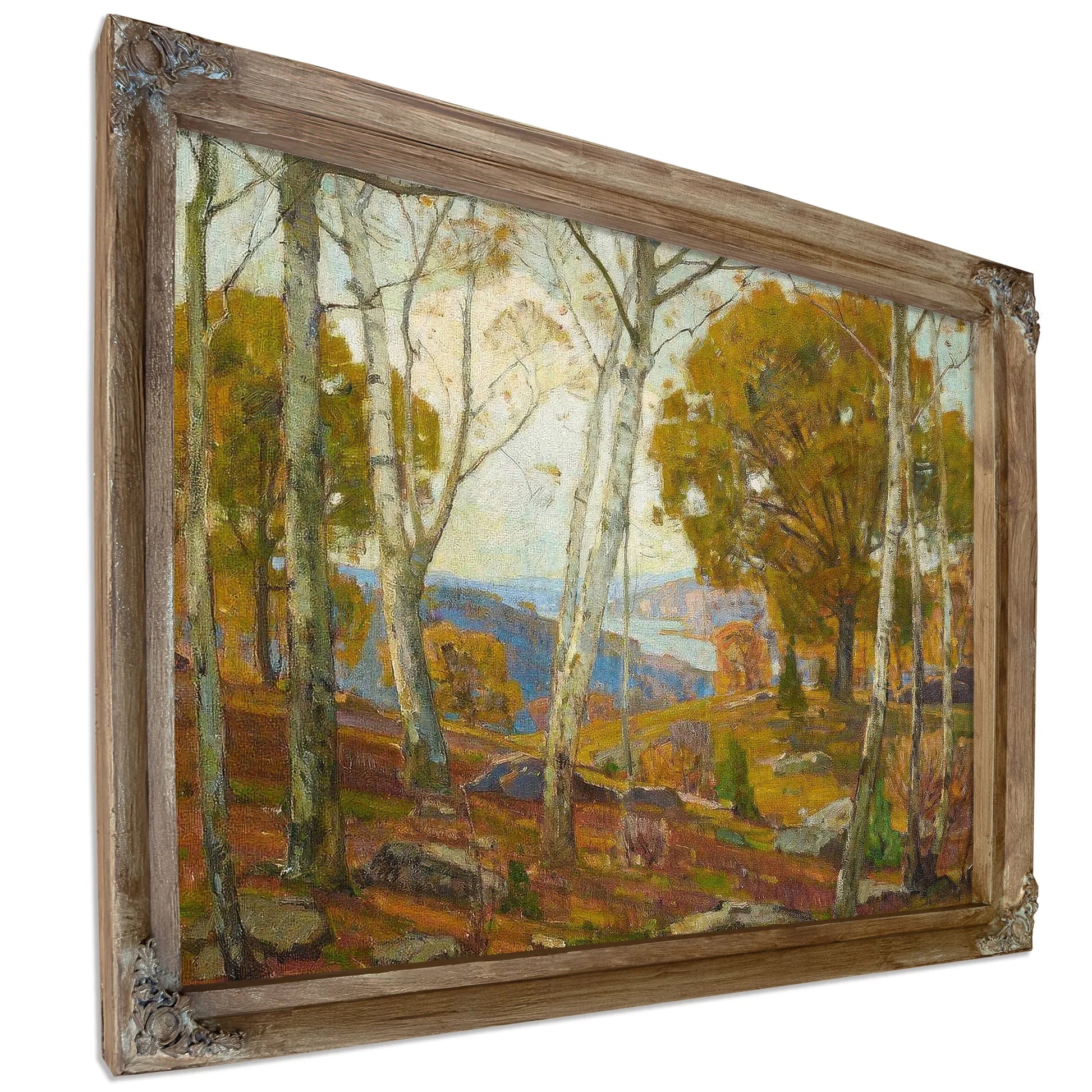 View To The Inlet Through The Trees By William Wendt Fine Art Print