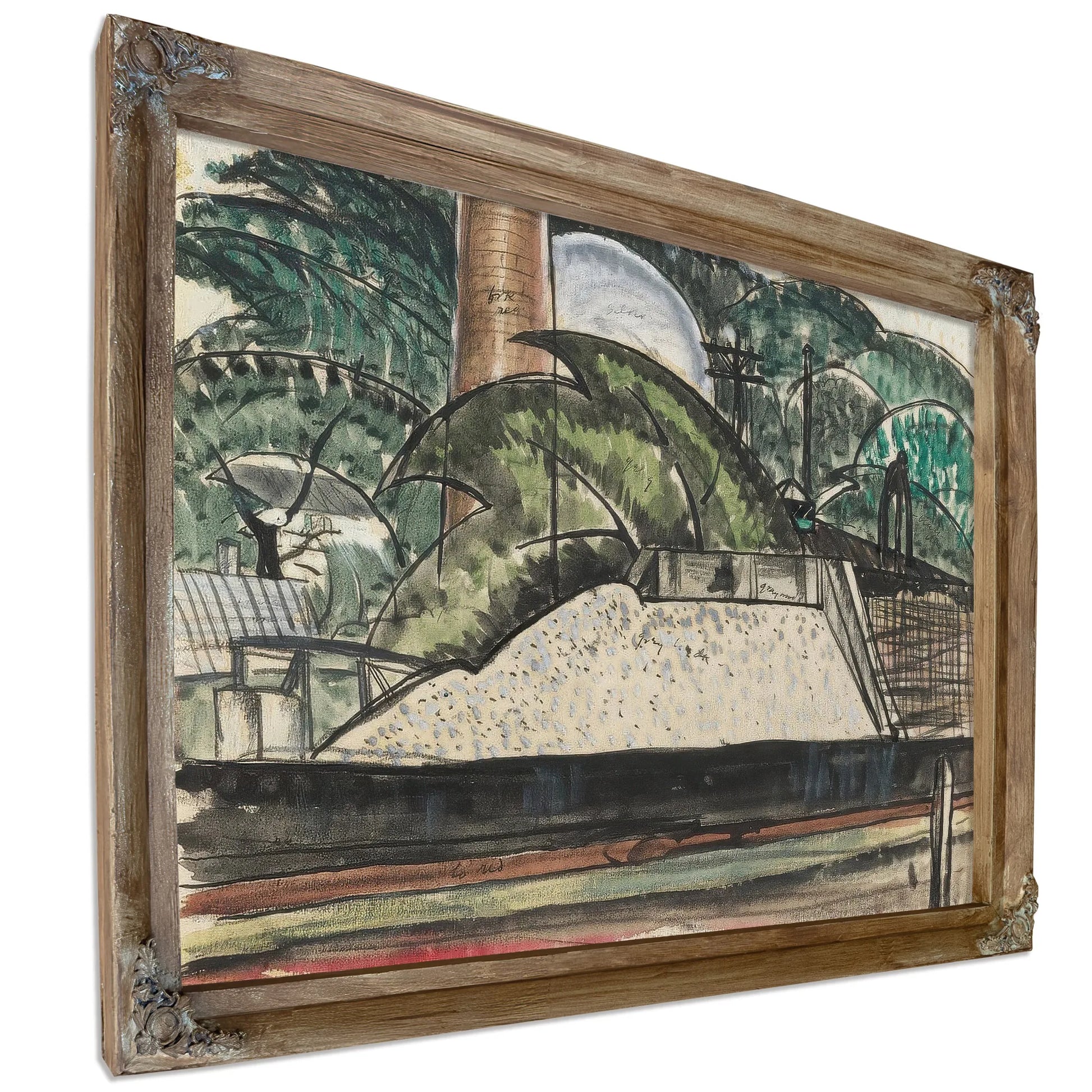 Power House Dock By Arthur Dove Fine Art Print