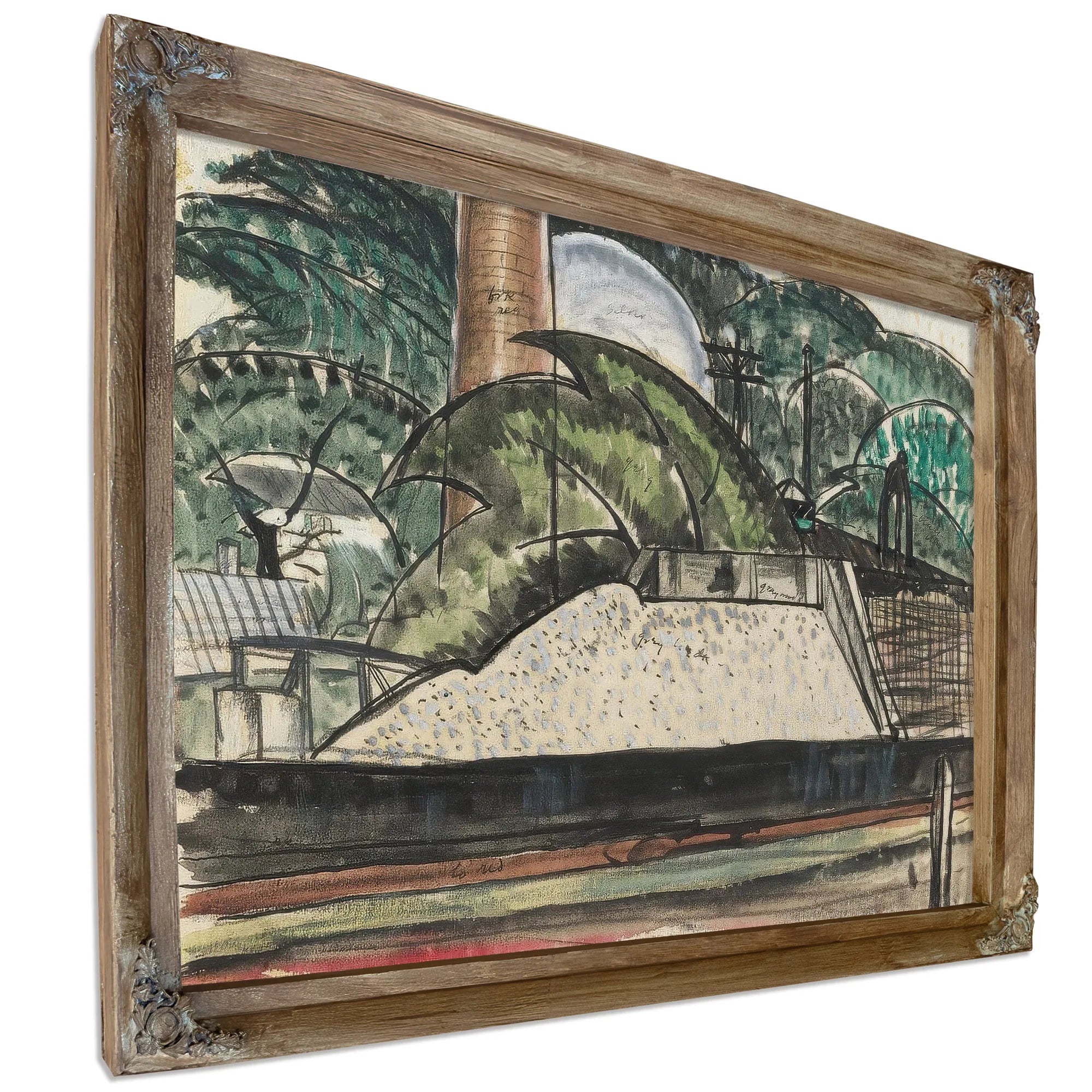 Power House Dock By Arthur Dove Fine Art Print