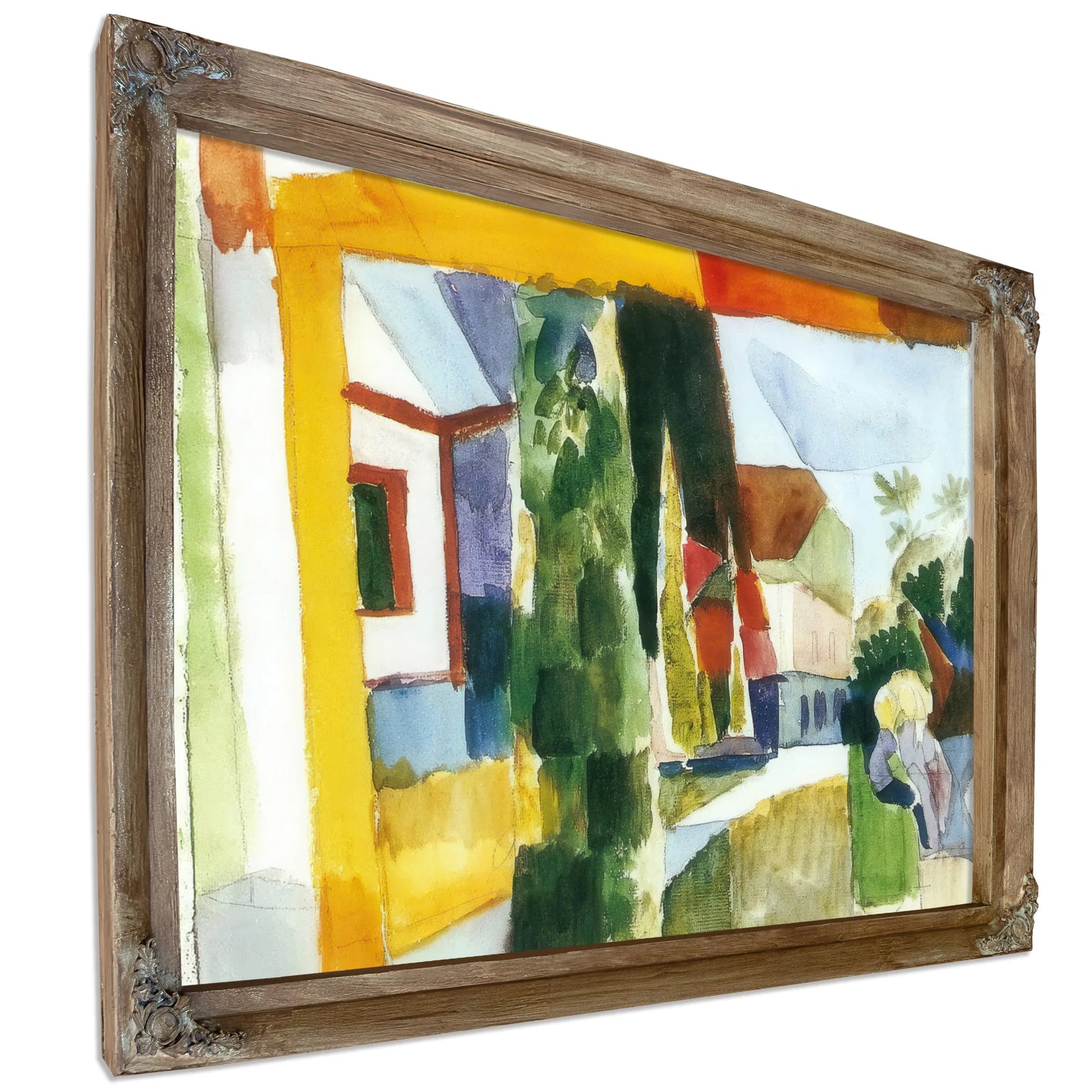 Our Garden On The Lake By August Macke Fine Art Print