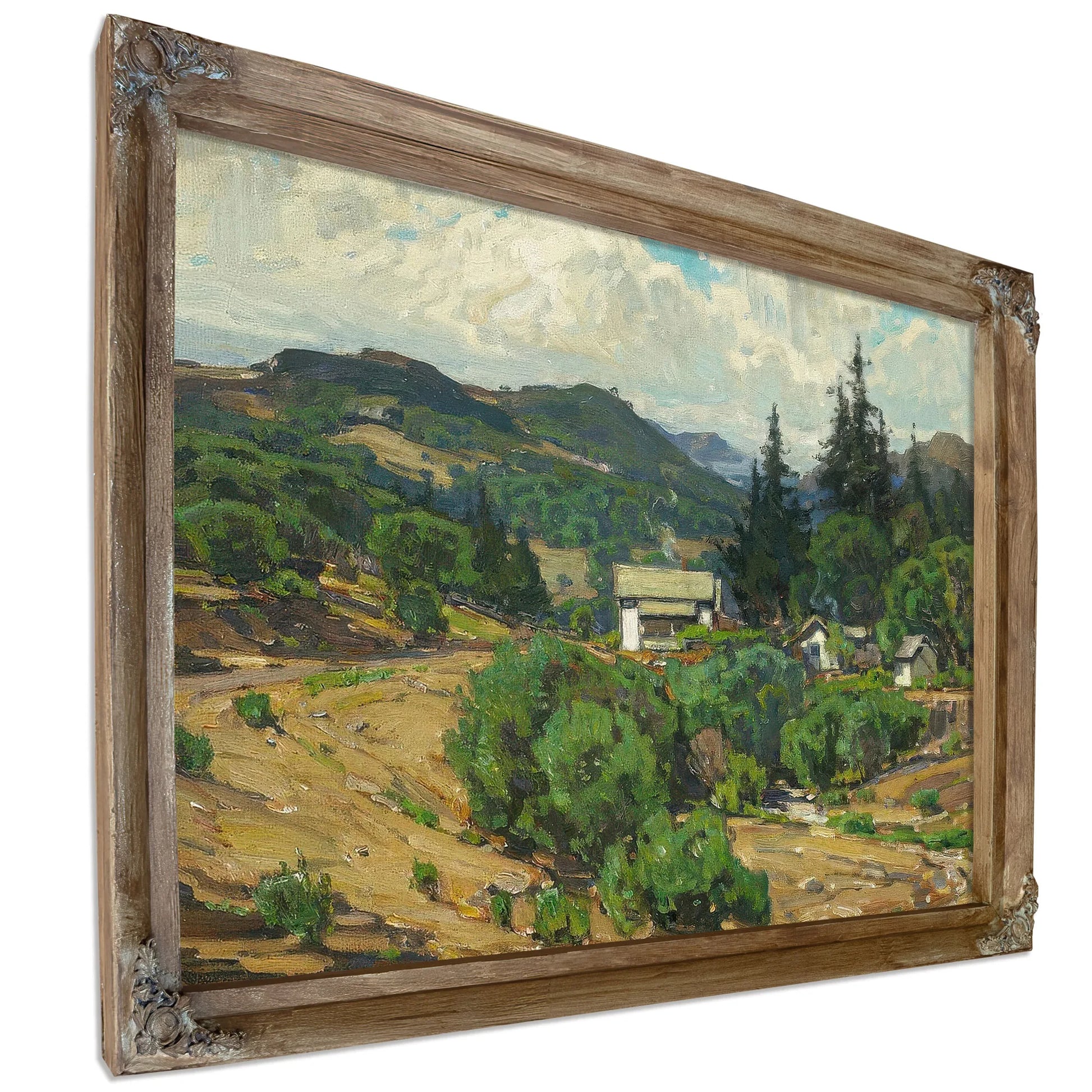 Houses In The Mountains (Resort) 1926 By William Wendt Fine Art Print
