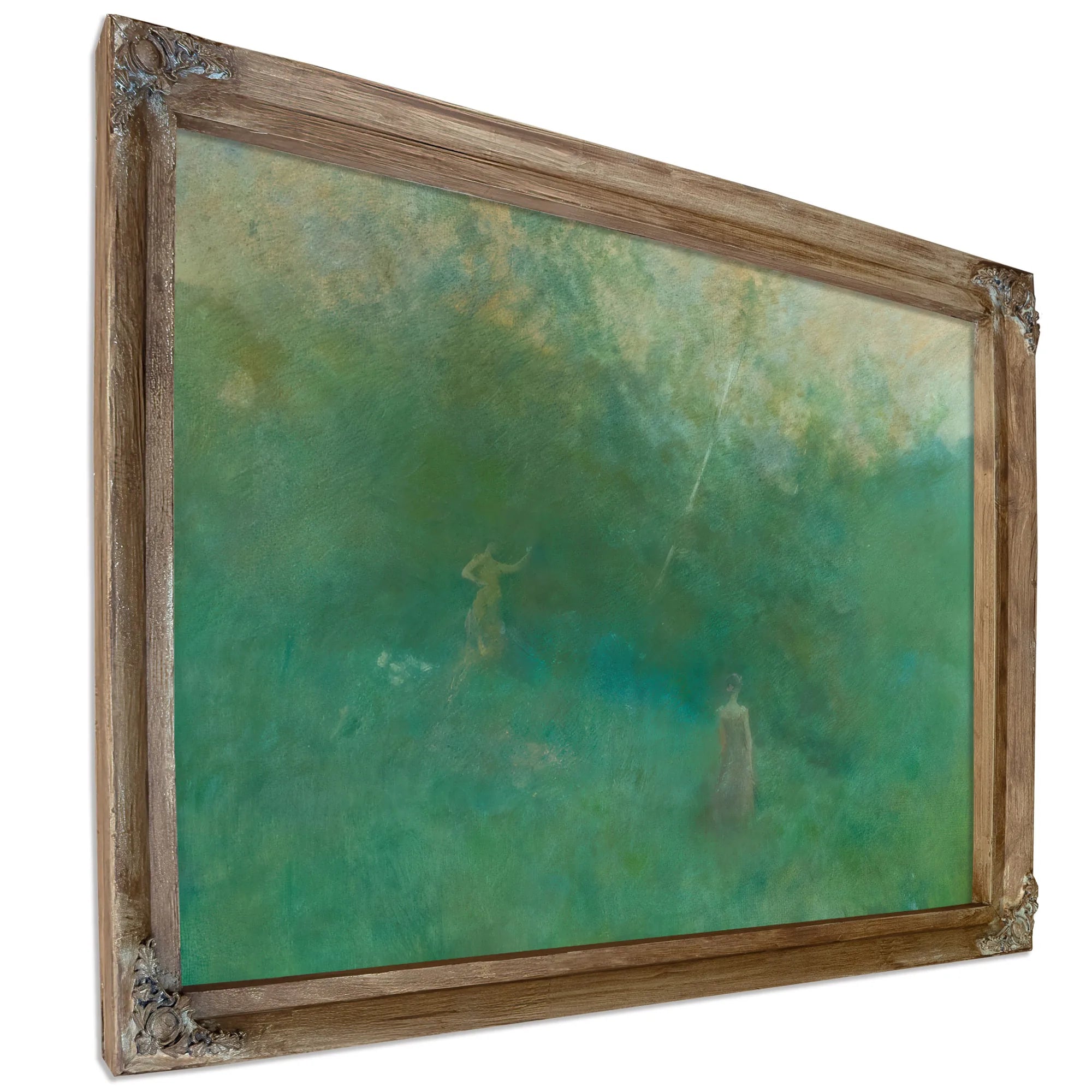 The White Birch By Thomas Wilmer Dewing Fine Art Print