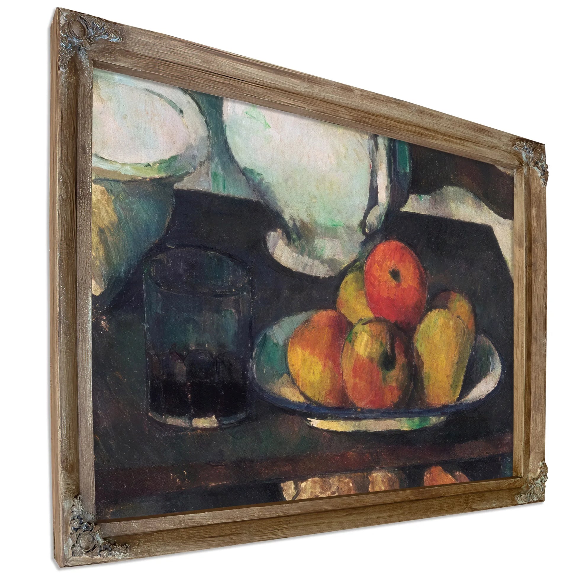 Still Life With Apples And A Glass Of Wine By Paul Cezanne Fine Art Print