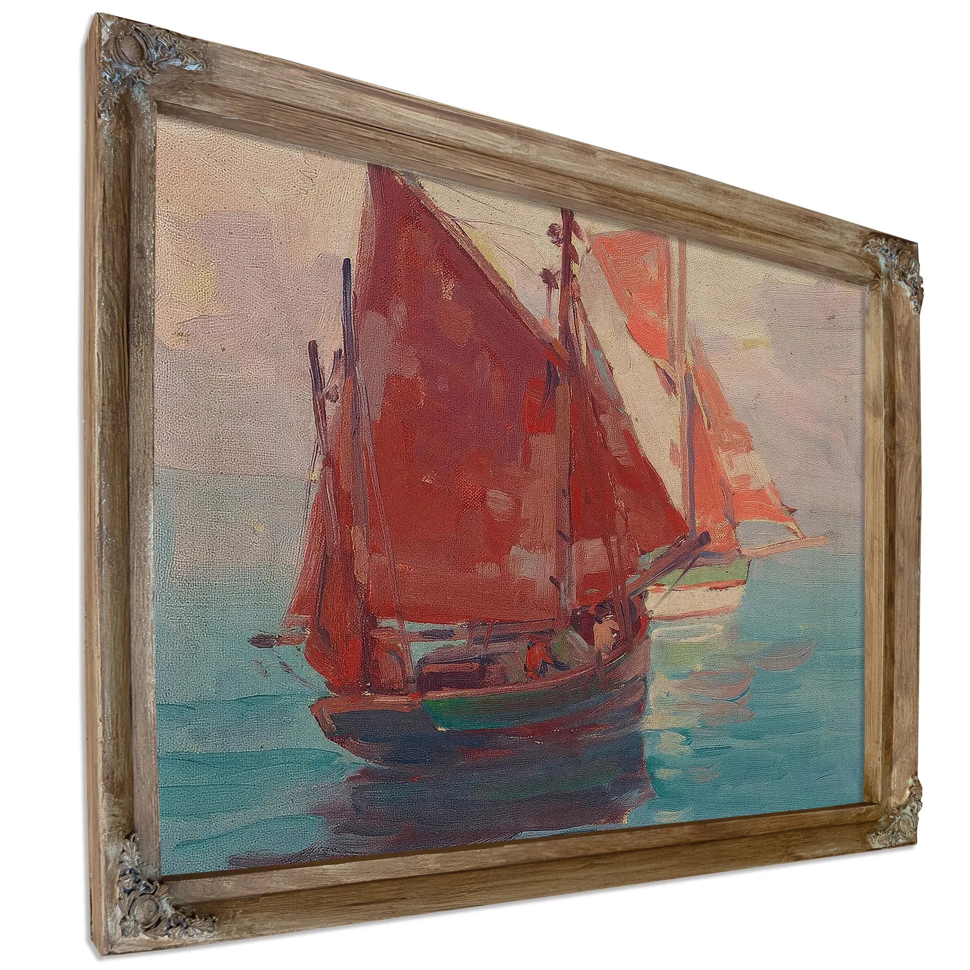 Outbound Fishing Boats By Edgar Payne Fine Art Print
