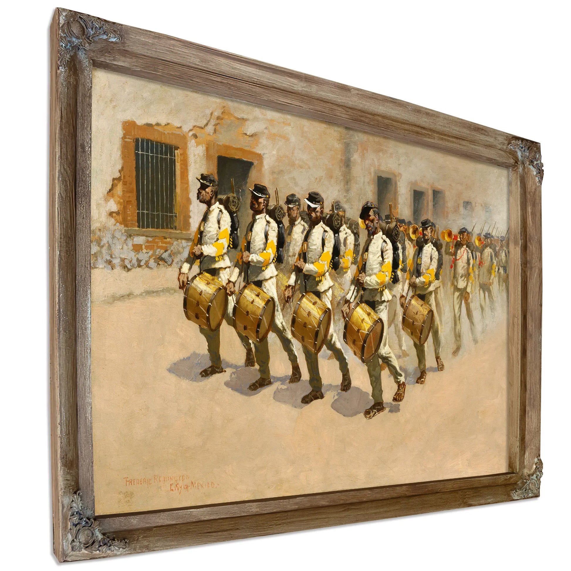 Drum Corps by Frederic Remington