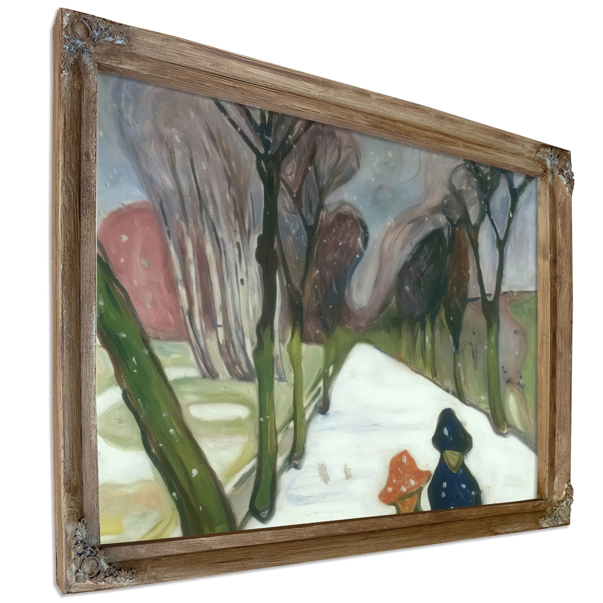 Snow Falling In The Lane 1906 By Edvard Munch Fine Art Print