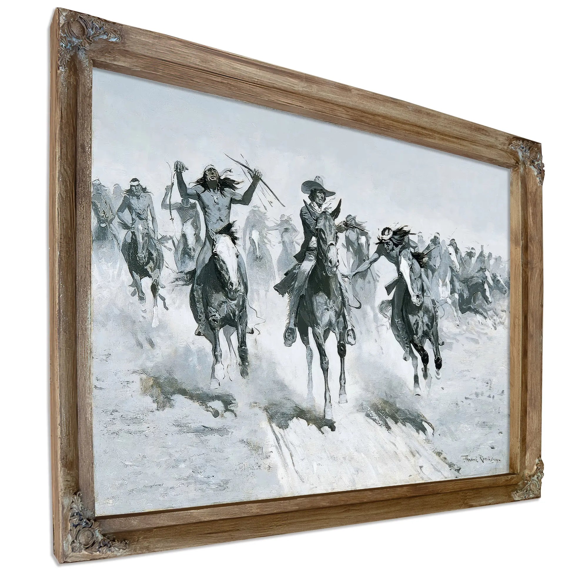 My Second Shot Sent Him Lining Out After His Brother by Frederic Remington