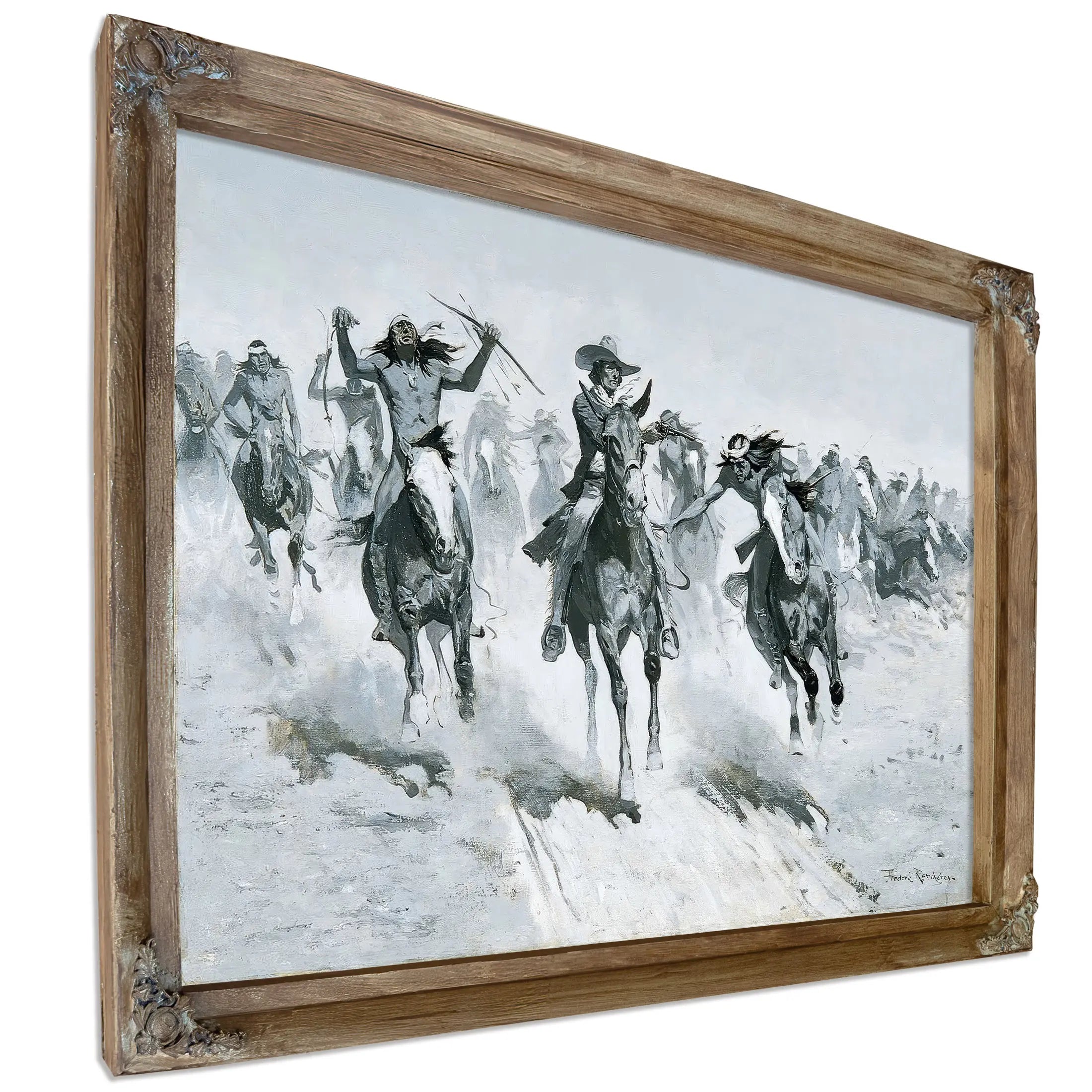 My Second Shot Sent Him Lining Out After His Brother by Frederic Remington