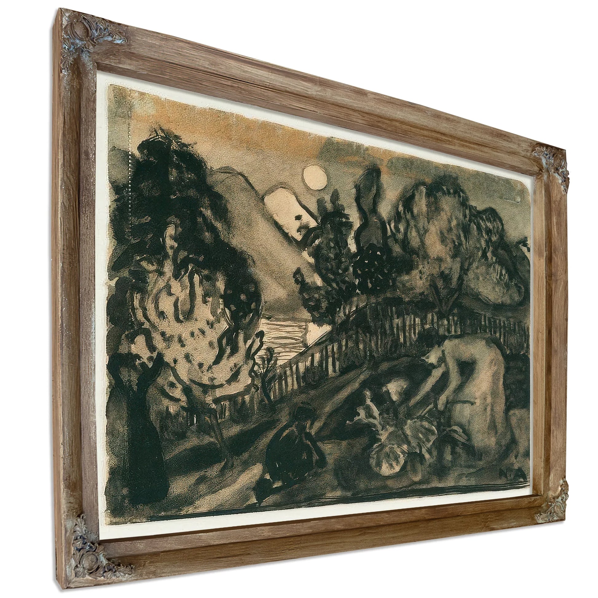 Study For 'In The Garden, Rhubarb Lady' By Nicolai Astrup Fine Art Print