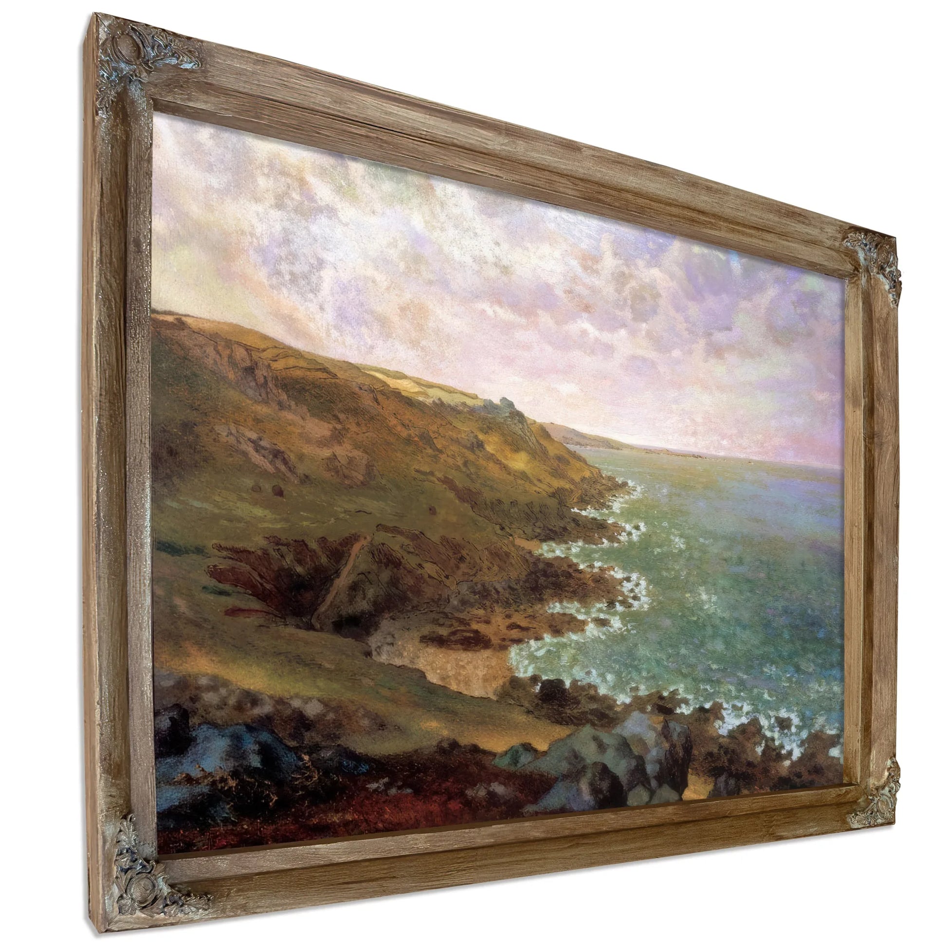 The Cliffs At Greville By Jean Francois Millet Fine Art Print