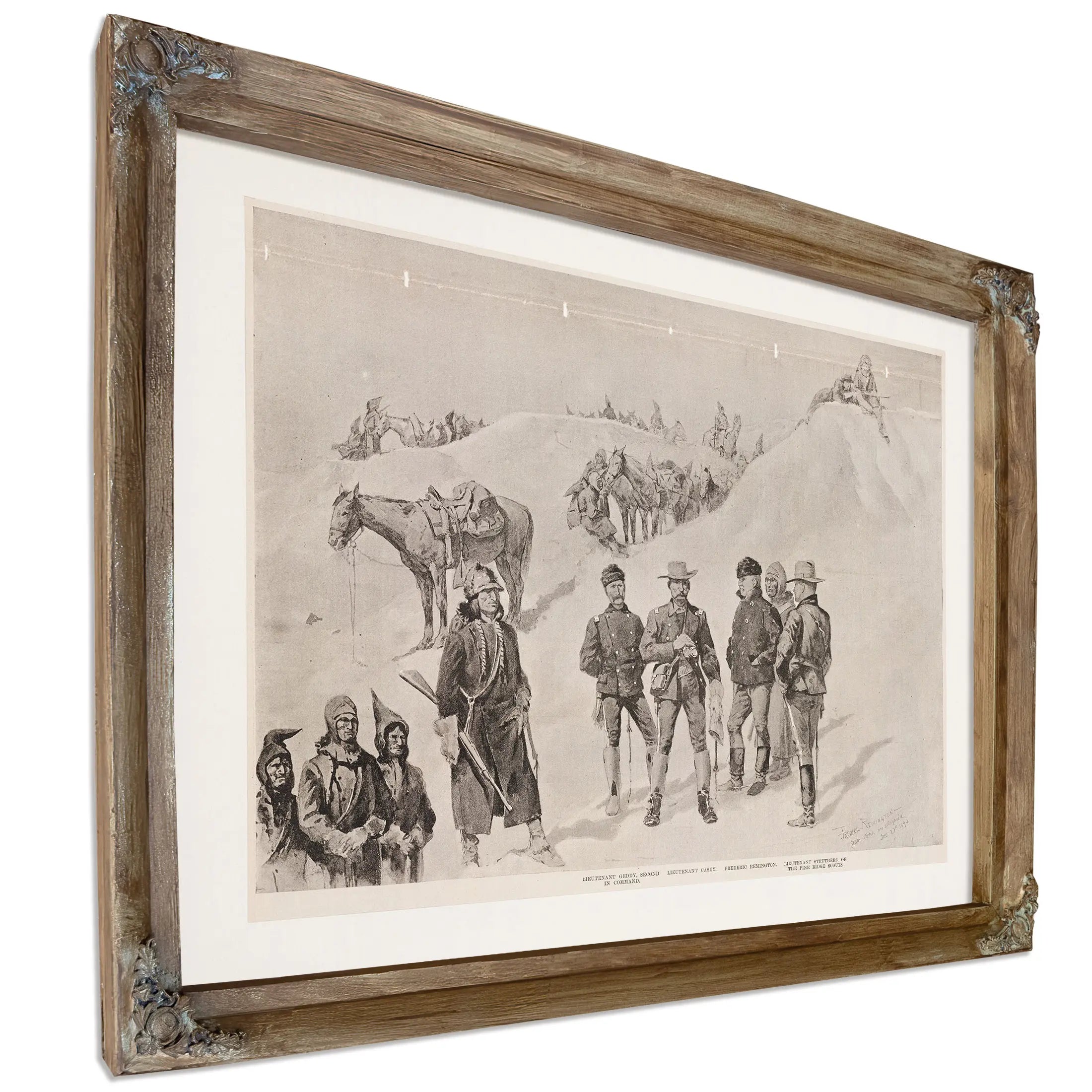 Lieutenant Caseys Last Scout Watching The Hostiles From The Bluffs Of The Stronghold by Frederic Remington