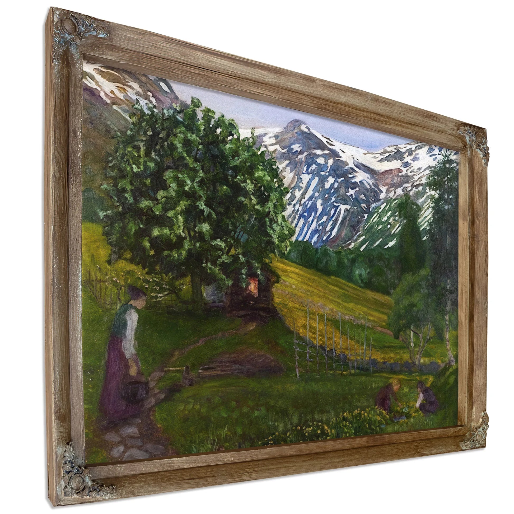 Spring Evening In The Forge Garden By Nicolai Astrup Fine Art Print